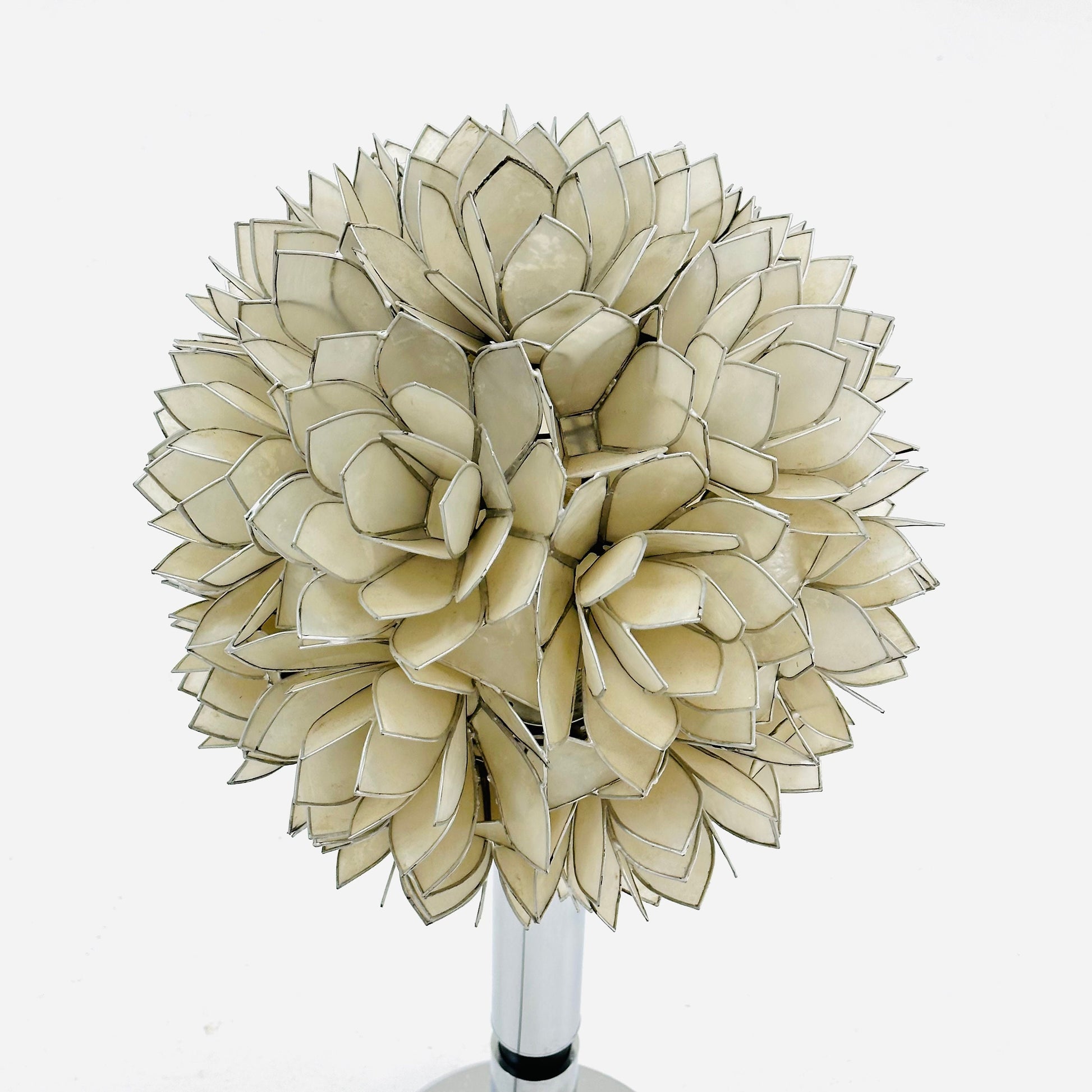 Capiz Shell Lotus Ball Table Light Germany, 1960s