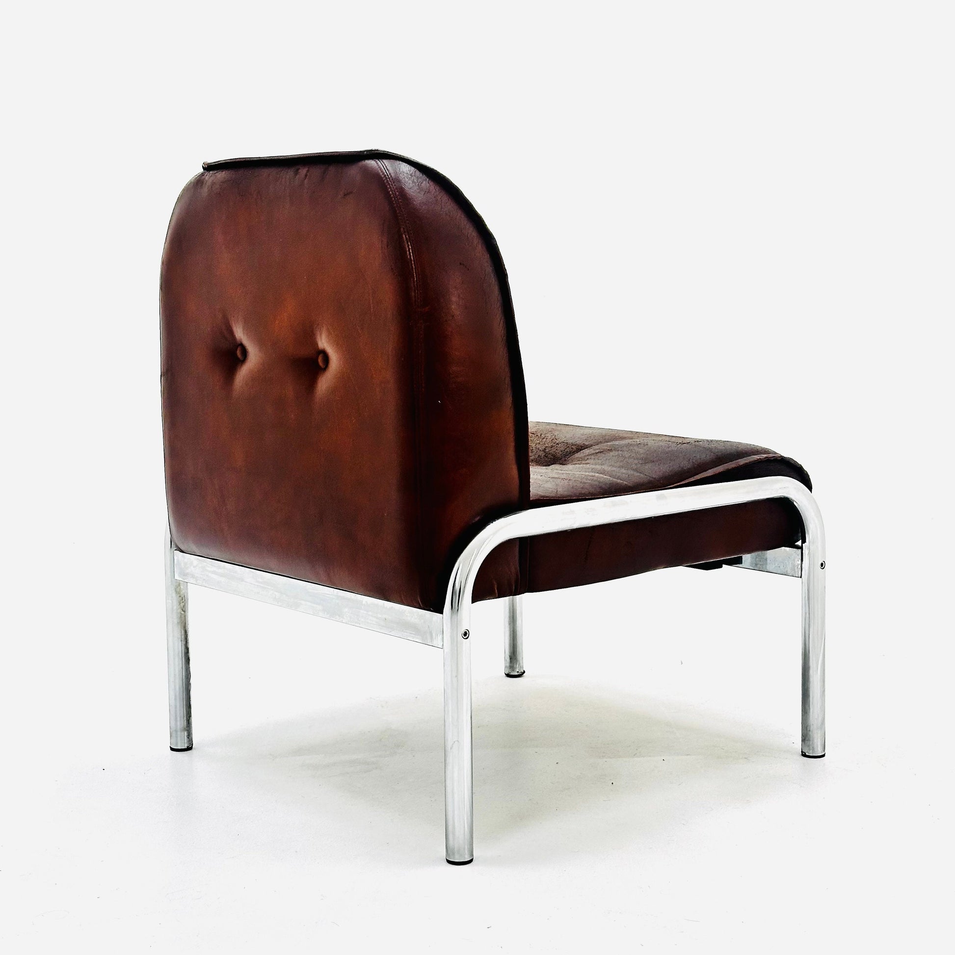 Mid century original vintage Girsberger Eurochair design lounge chair , Switzerland 1980s.