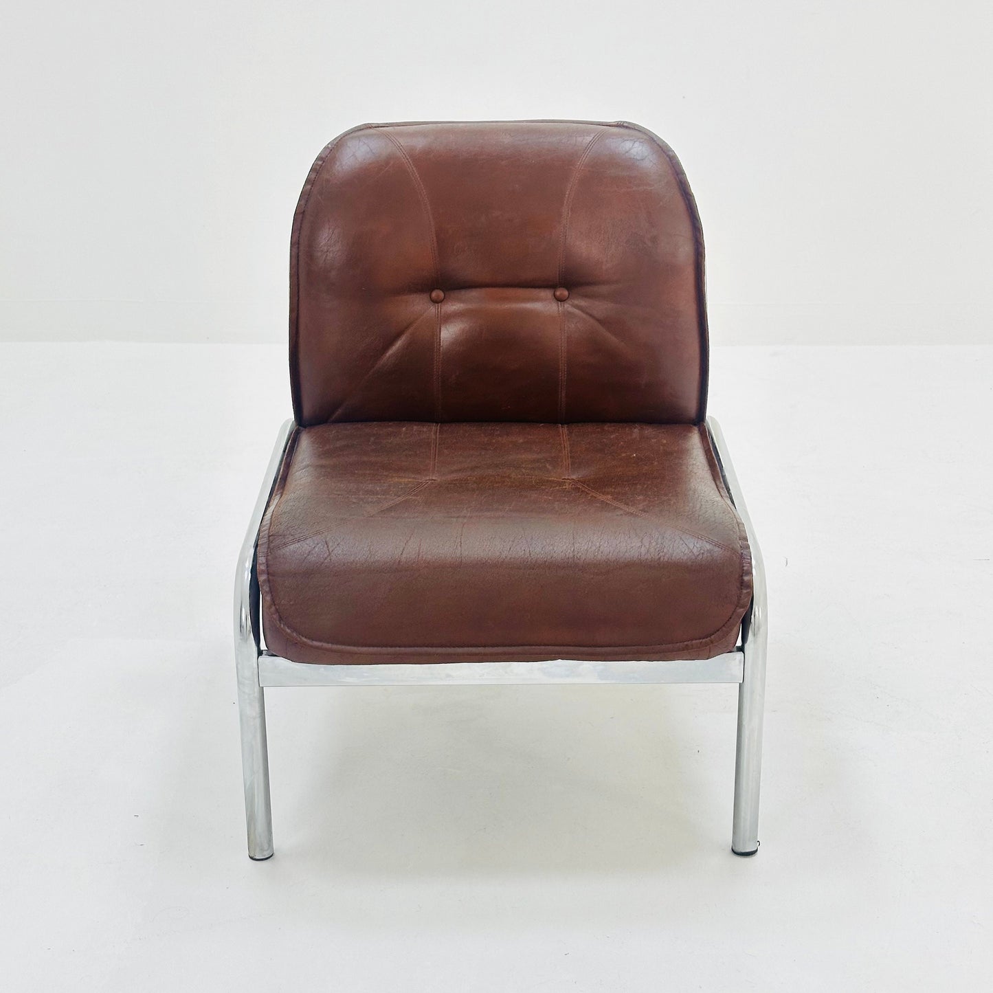 Mid century original vintage Girsberger Eurochair design lounge chair , Switzerland 1980s.