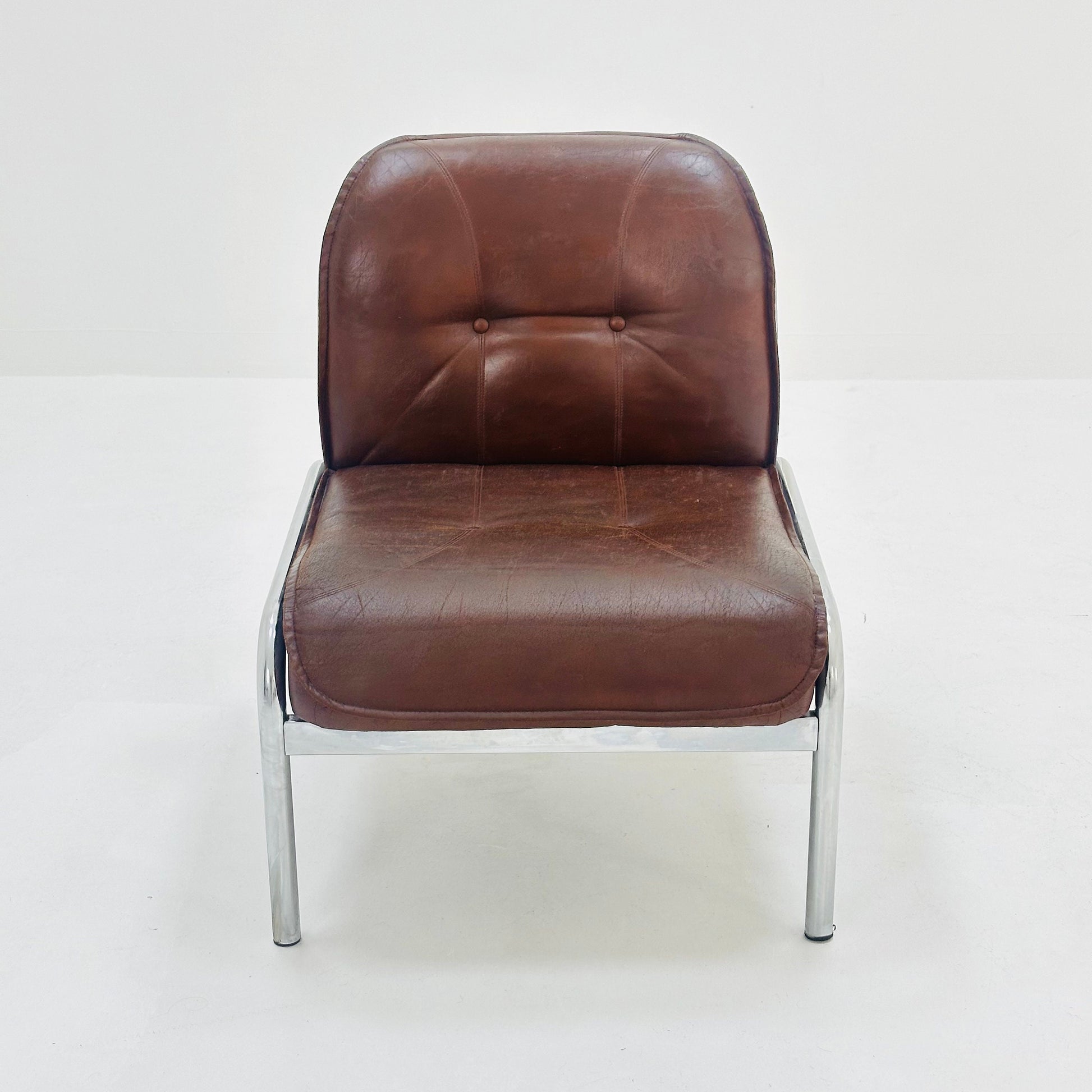 Mid century original vintage Girsberger Eurochair design lounge chair , Switzerland 1980s.