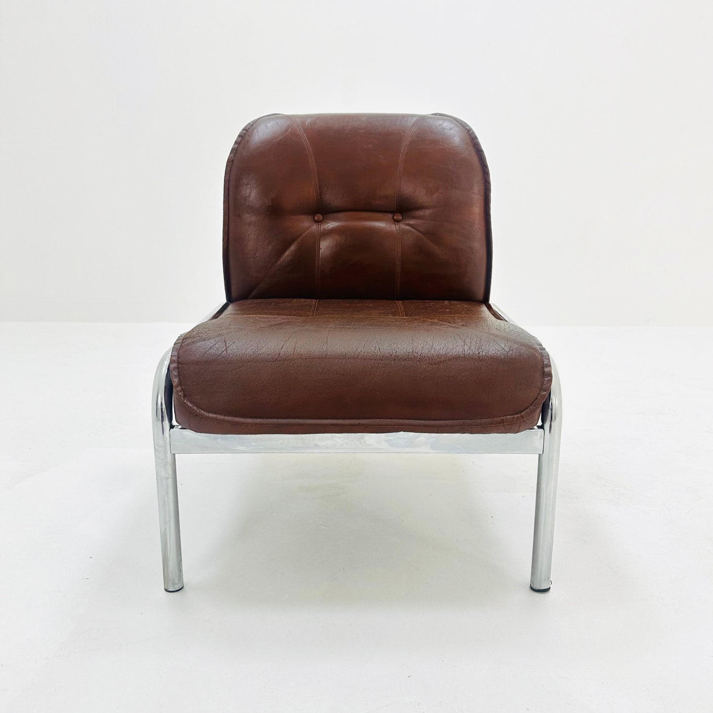 Mid century original vintage Girsberger Eurochair design lounge chair , Switzerland 1980s.