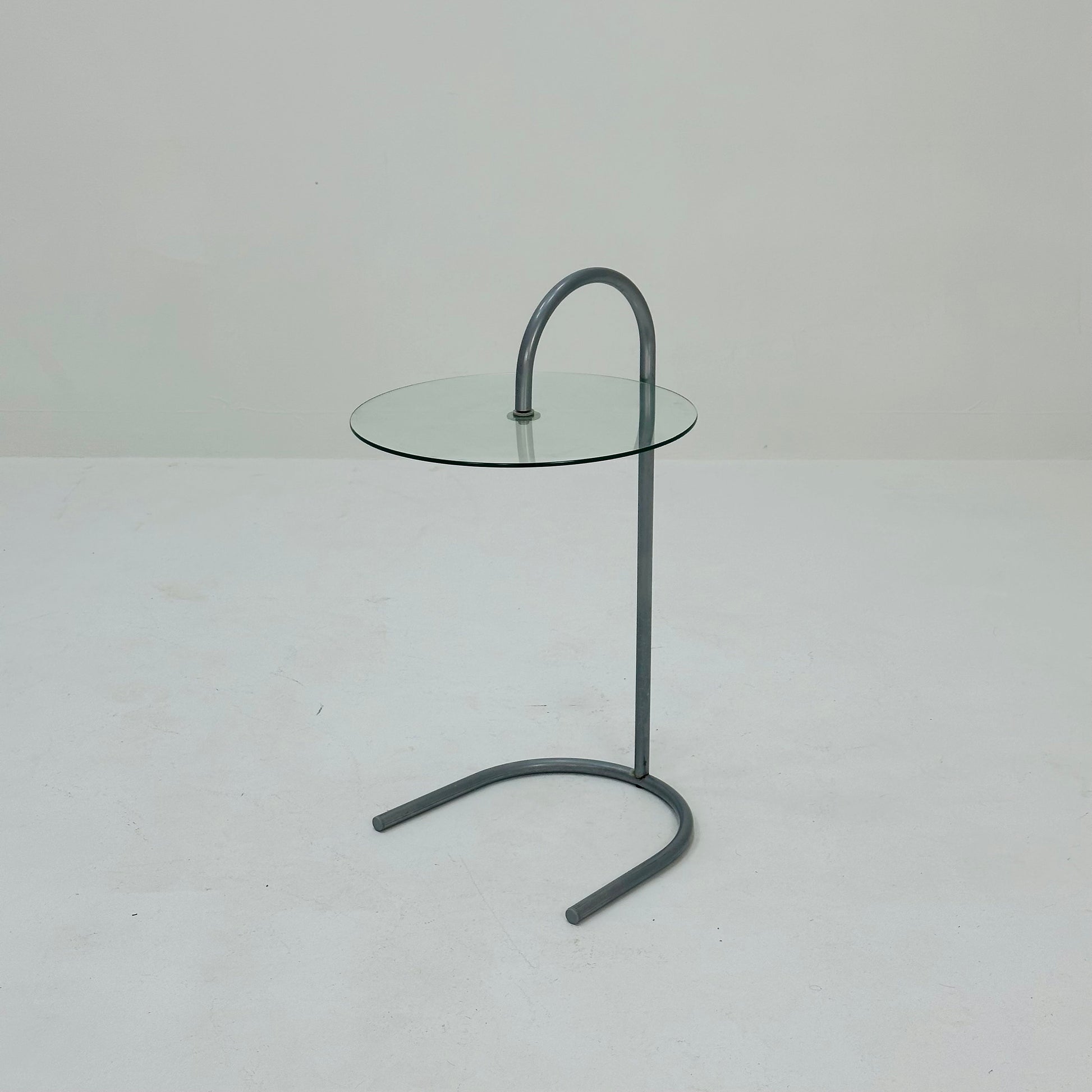 Bauhaus Vintage Ikea Ry Coffee Side Table Glass Aluminum 1980s