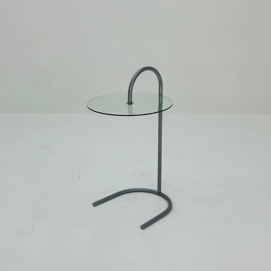Bauhaus Vintage Ikea Ry Coffee Side Table Glass Aluminum 1980s