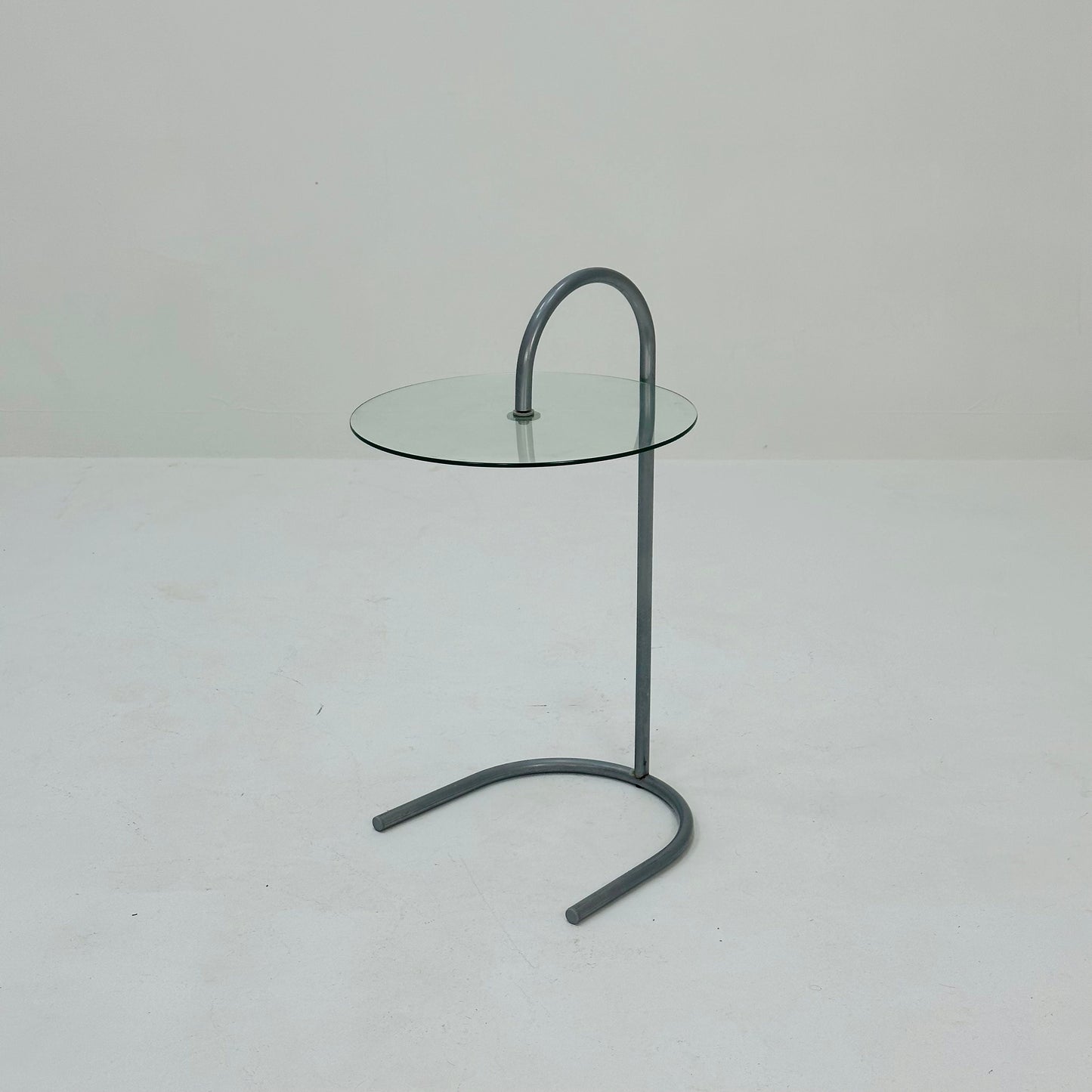 Bauhaus Vintage Ikea Ry Coffee Side Table Glass Aluminum 1980s