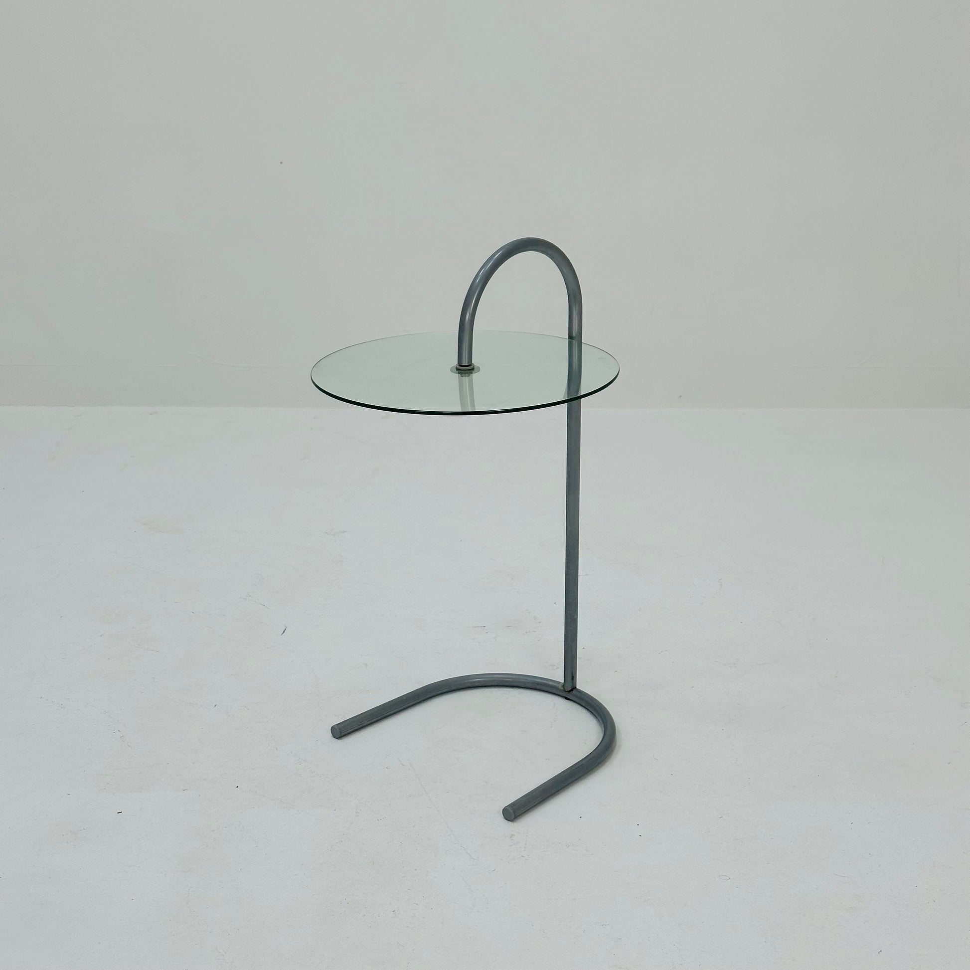 Bauhaus Vintage Ikea Ry Coffee Side Table Glass Aluminum 1980s