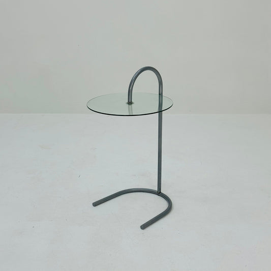 Bauhaus Vintage Ikea Ry Coffee Side Table Glass Aluminum 1980s