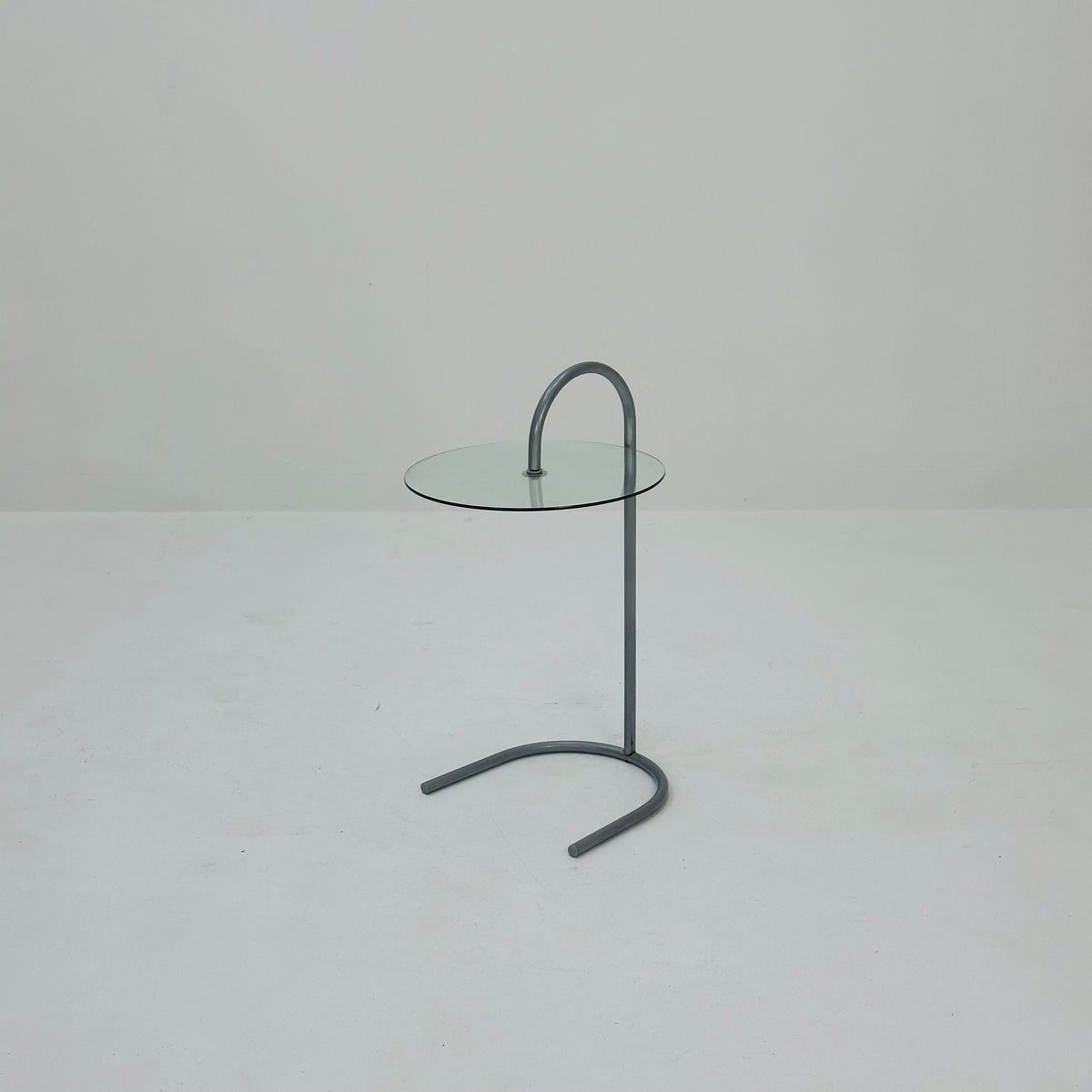 Bauhaus Vintage Ikea Ry Coffee Side Table Glass Aluminum 1980s
