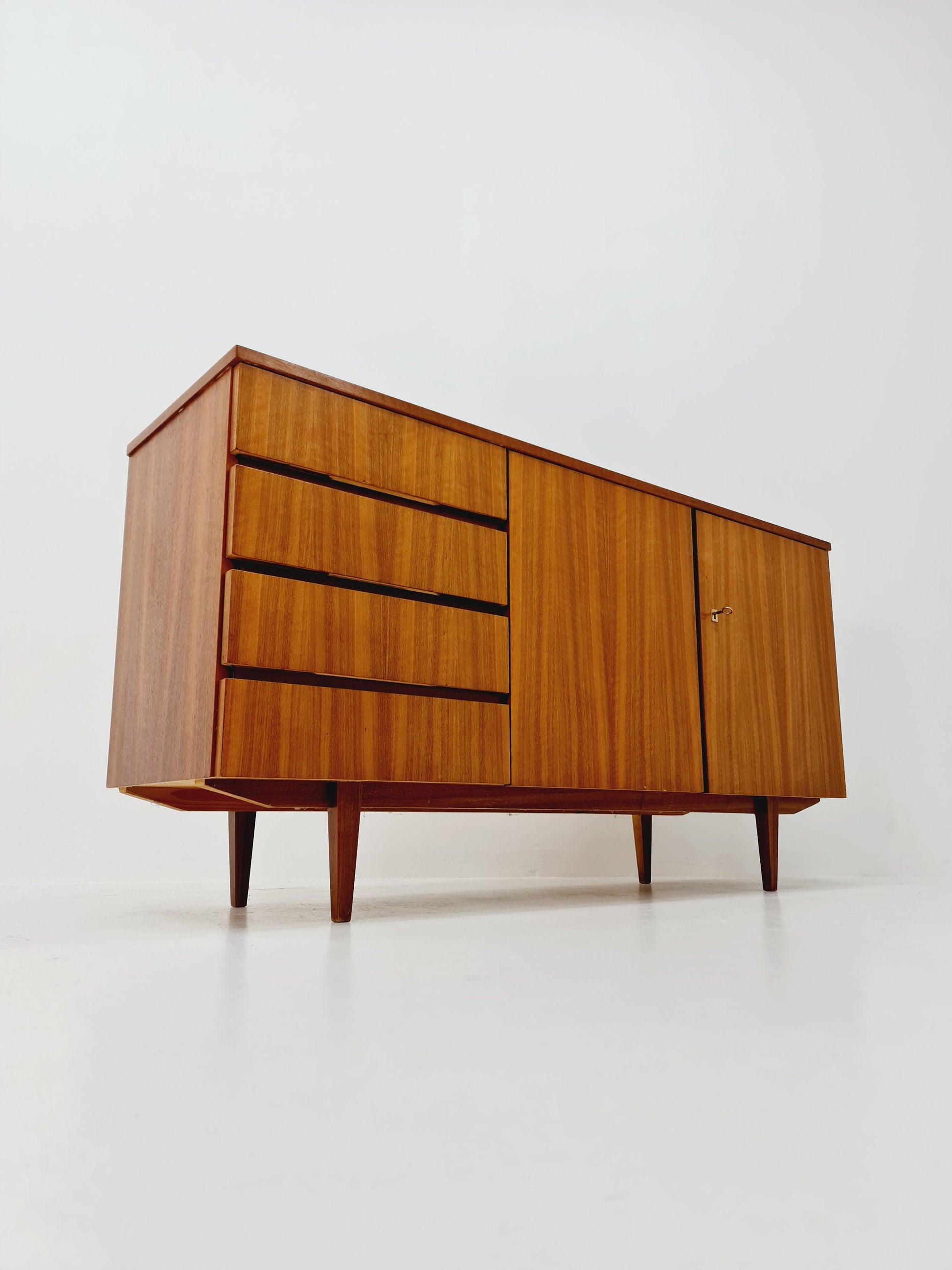 Mid Century Modern German walnut sideboard, 1960s