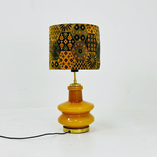 Mid century Glass sideboard/Table lamp 1960s