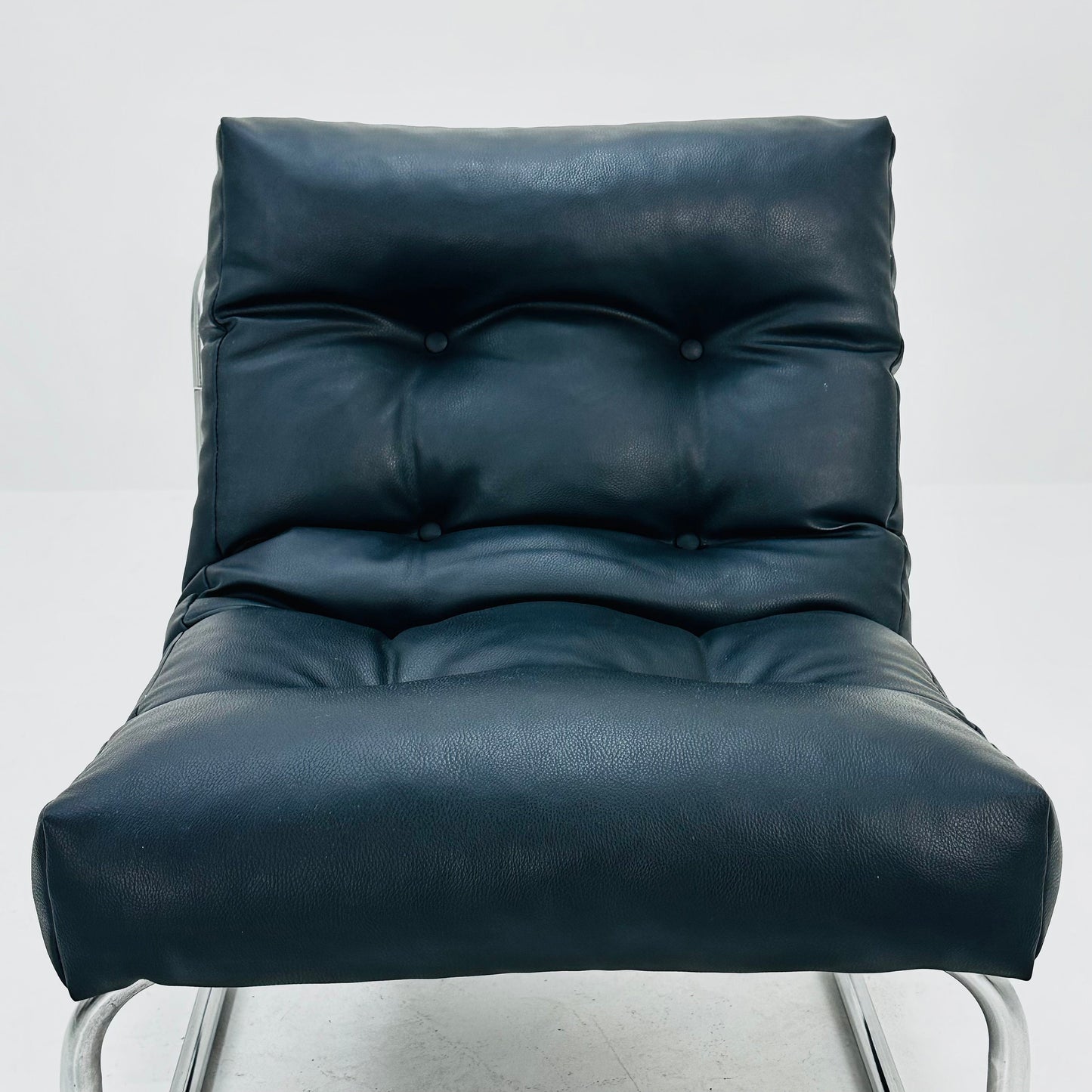 Model Pixi leather lounge chair by Gillis Lundgren for Ikea, 1970s