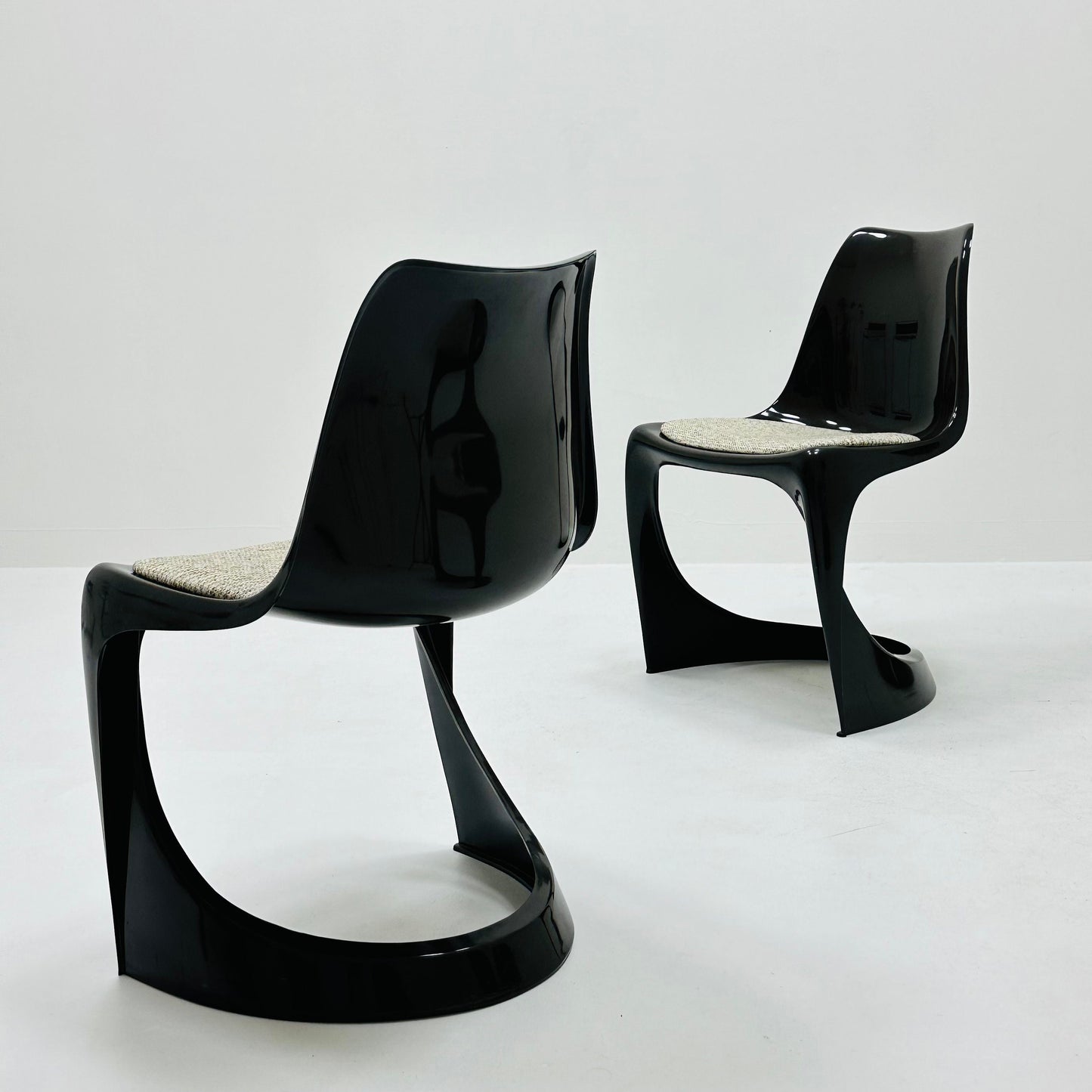 Set of 4 Space Age dining chair designed by Steen Ostergaard for Paul Cadovious model 291 Denmark 1970s