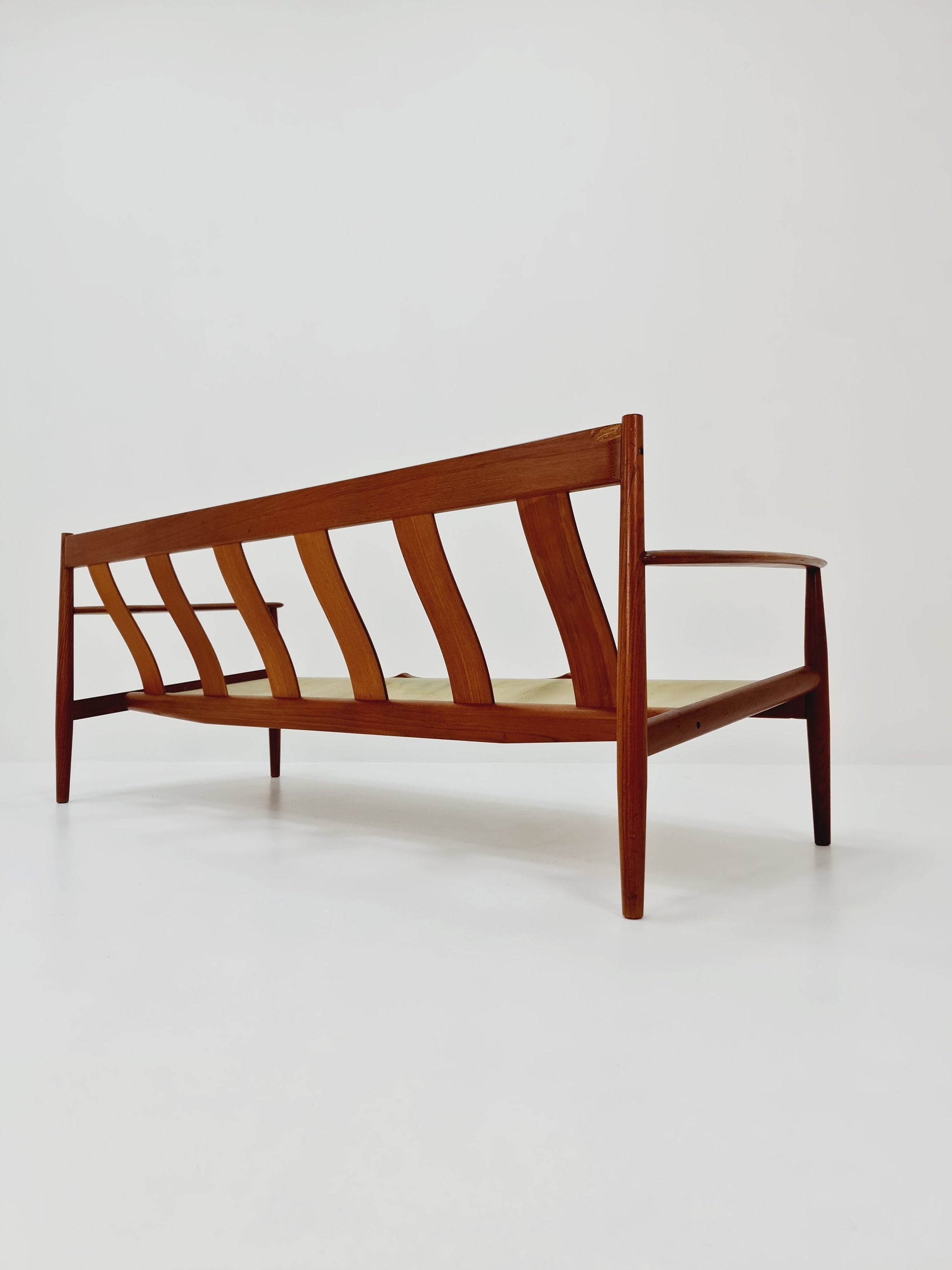 Mid-century Rare Danish teak lounge sofa/ Easy sofa by Grete Jalk, 60s