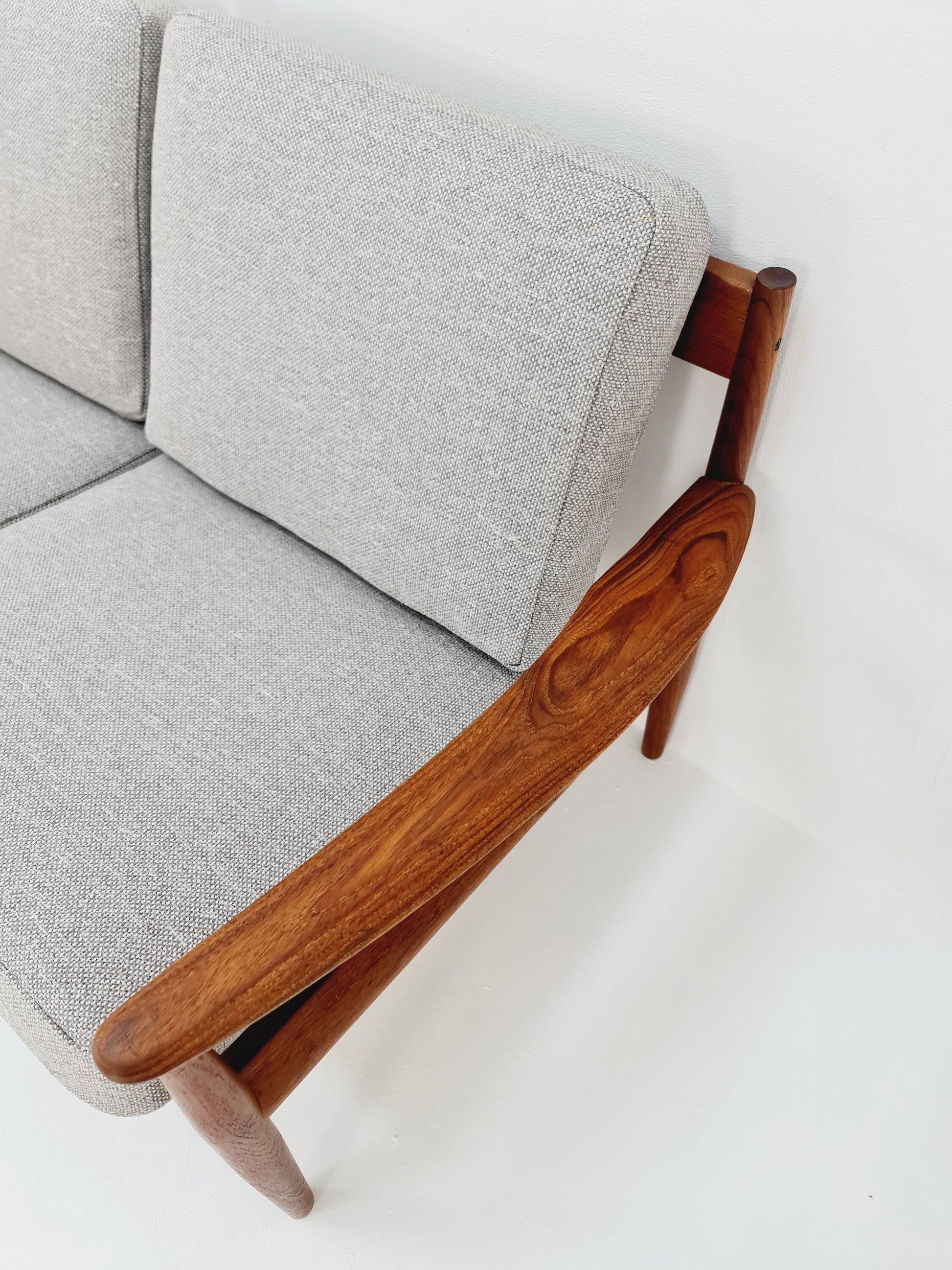 Mid-century Rare Danish teak lounge sofa/ Easy sofa by Grete Jalk, 60s