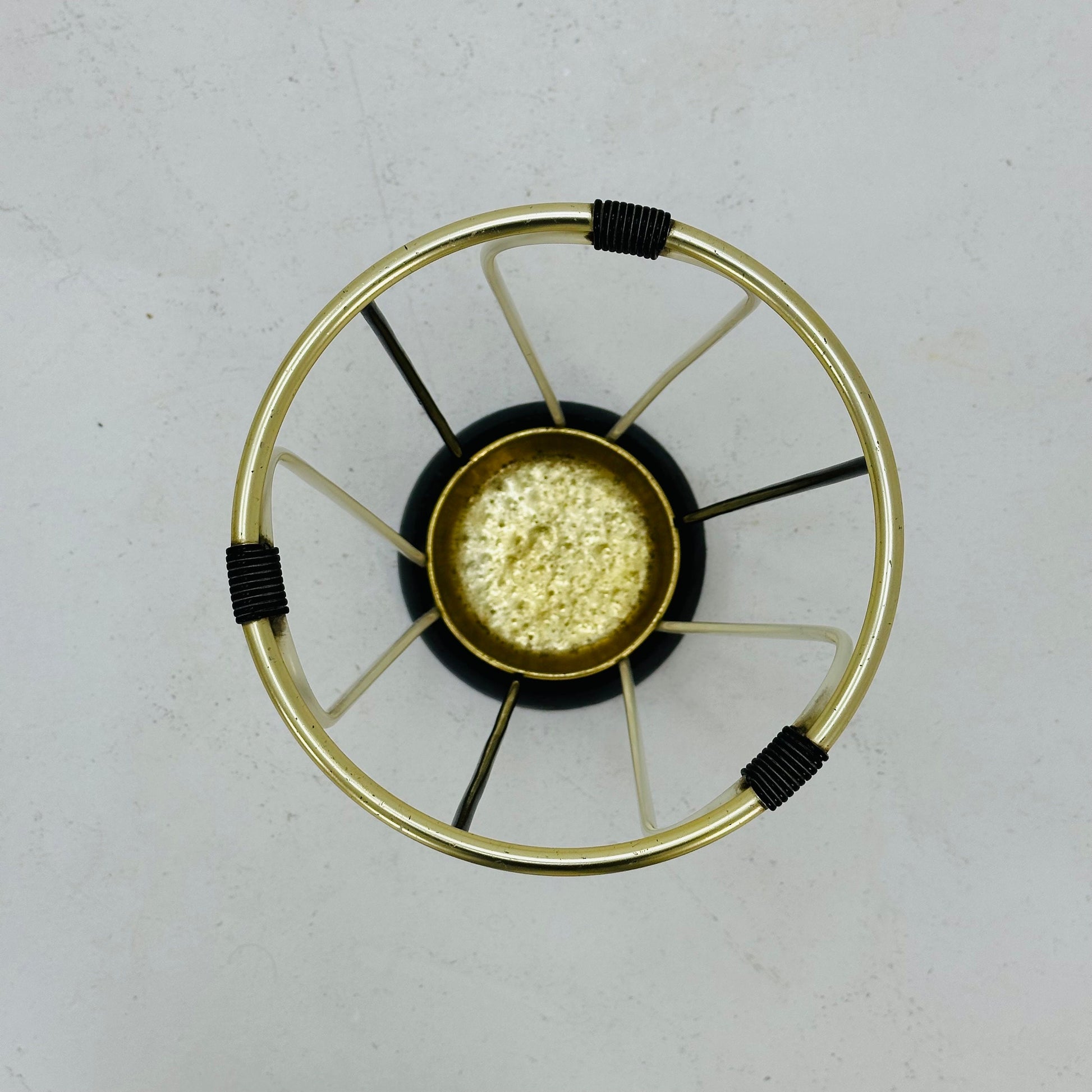 Mid century metal and brass umbrella stand, Germany, 1960s
