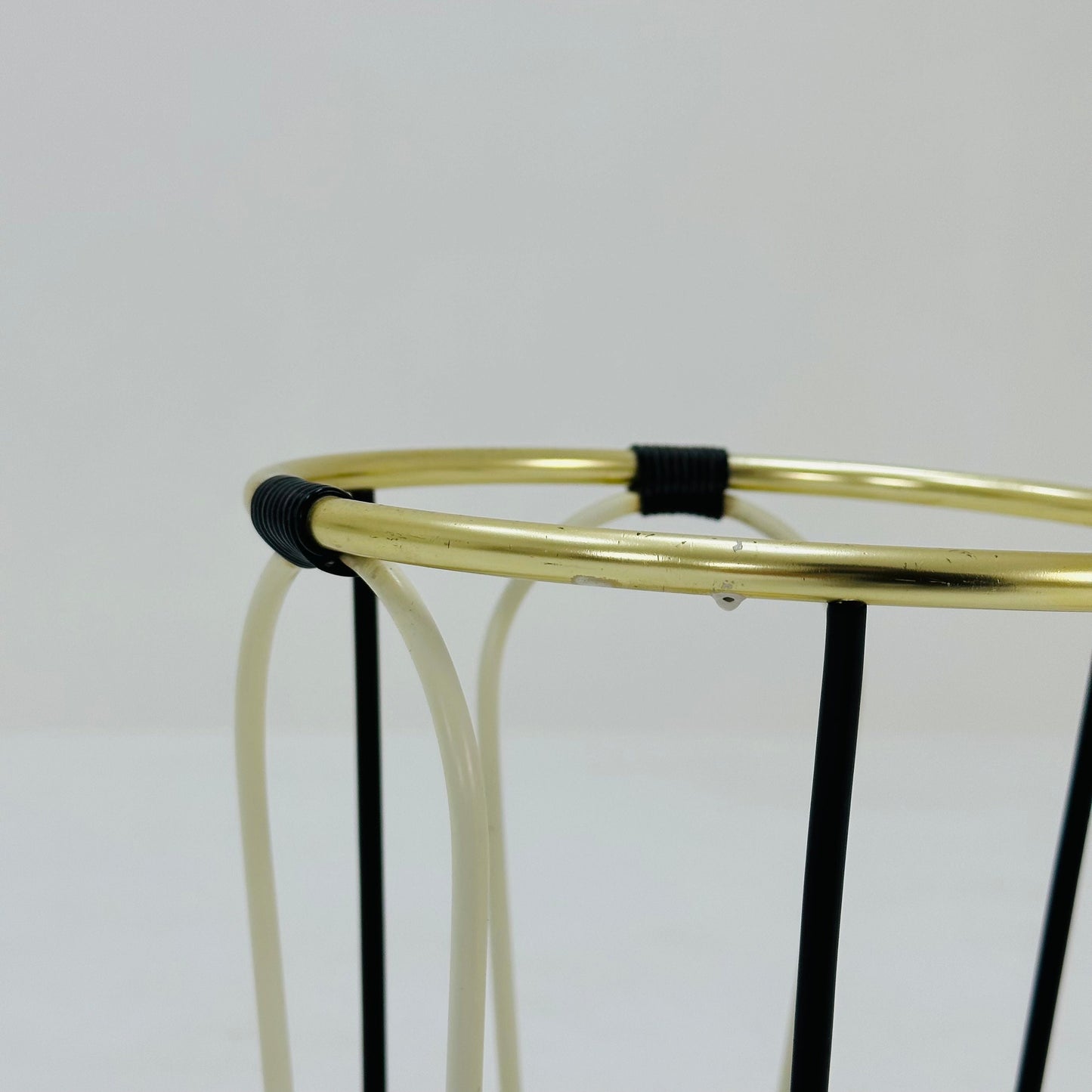 Mid century metal and brass umbrella stand, Germany, 1960s