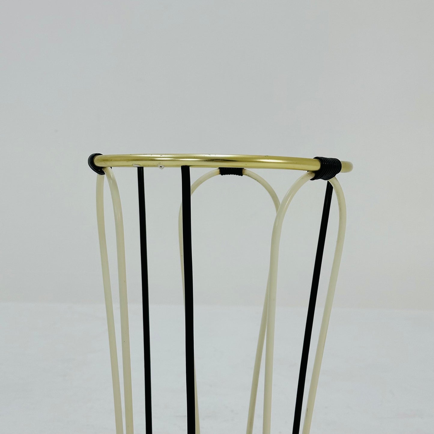 Mid century metal and brass umbrella stand, Germany, 1960s