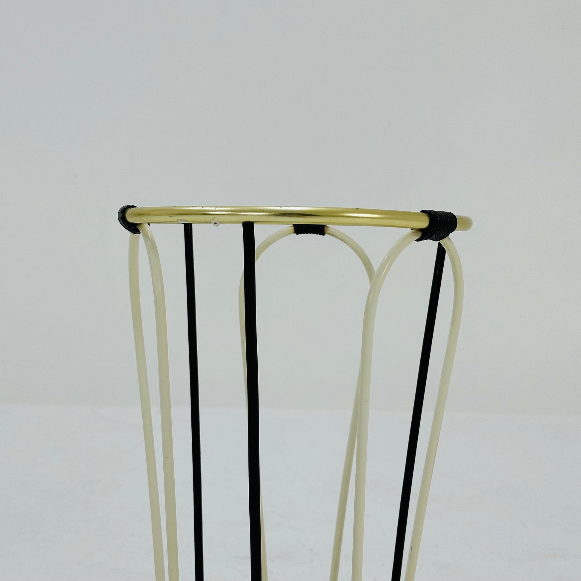 Mid century metal and brass umbrella stand, Germany, 1960s