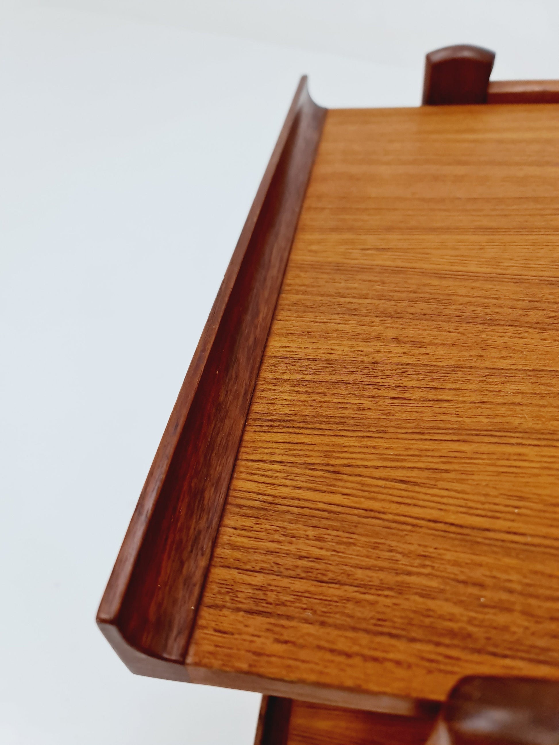 Vintage mid century danish trolley in solid teak/ bar cart By Holger Georg Jansen for Kubus, 1960s