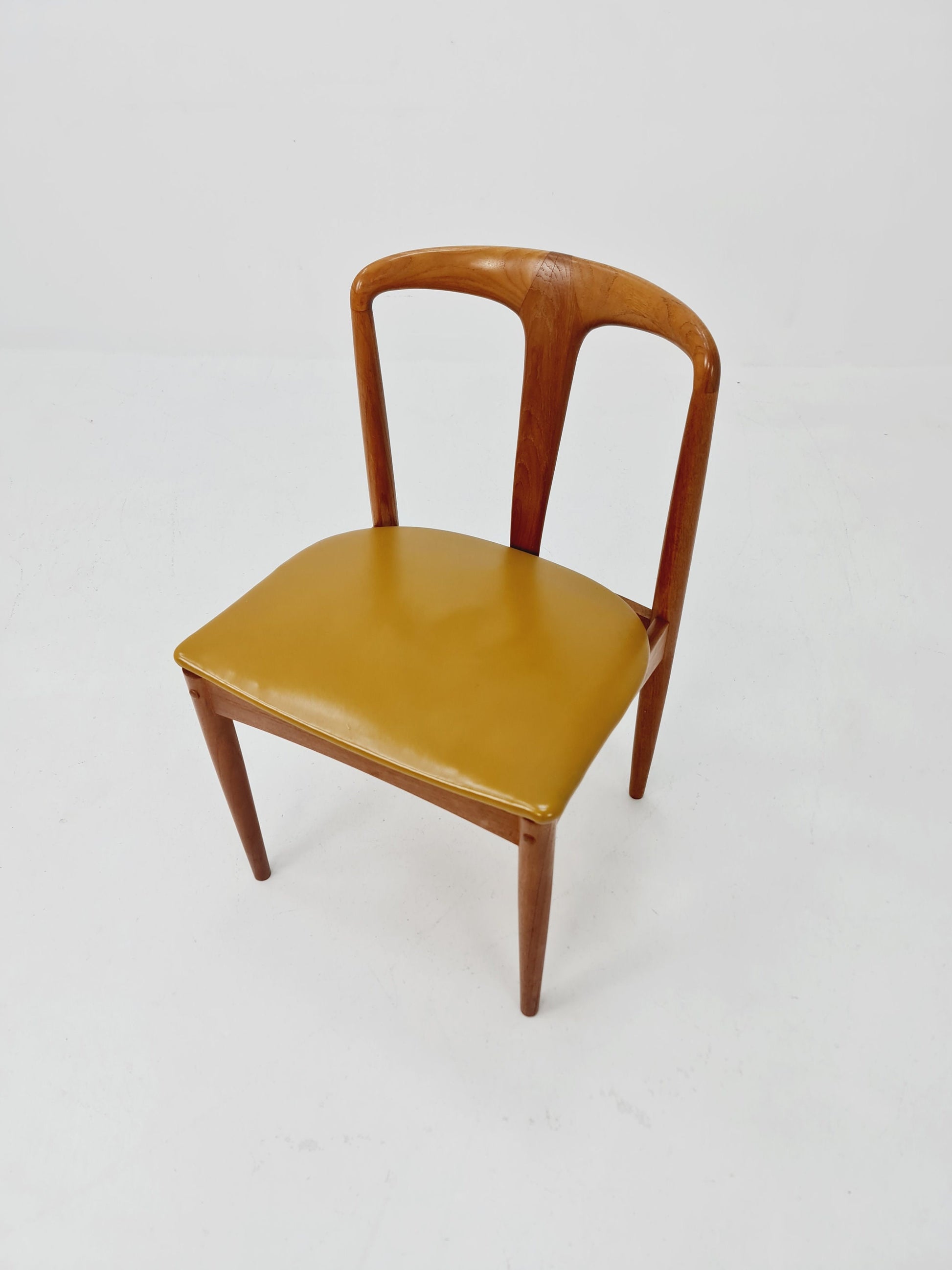 Vintage Danish teak dining chair by johannes Andersen for Uldum Mobelfabrik , 1960s,