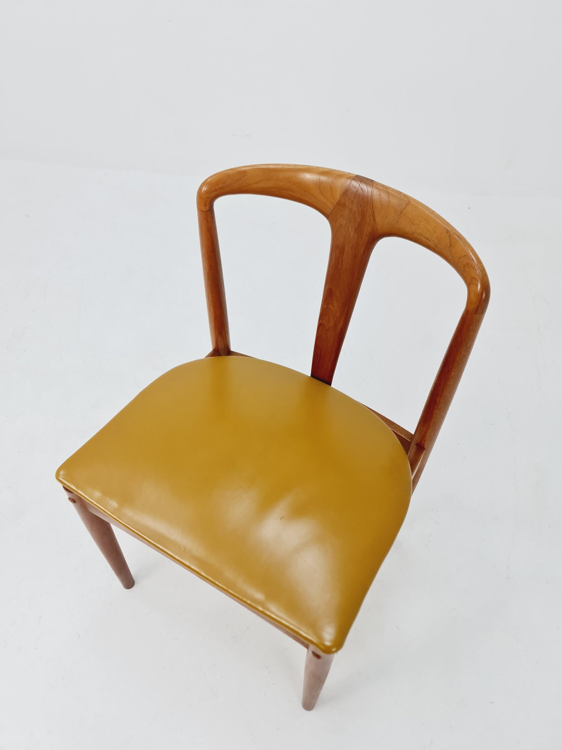 Vintage Danish teak dining chair by johannes Andersen for Uldum Mobelfabrik , 1960s,