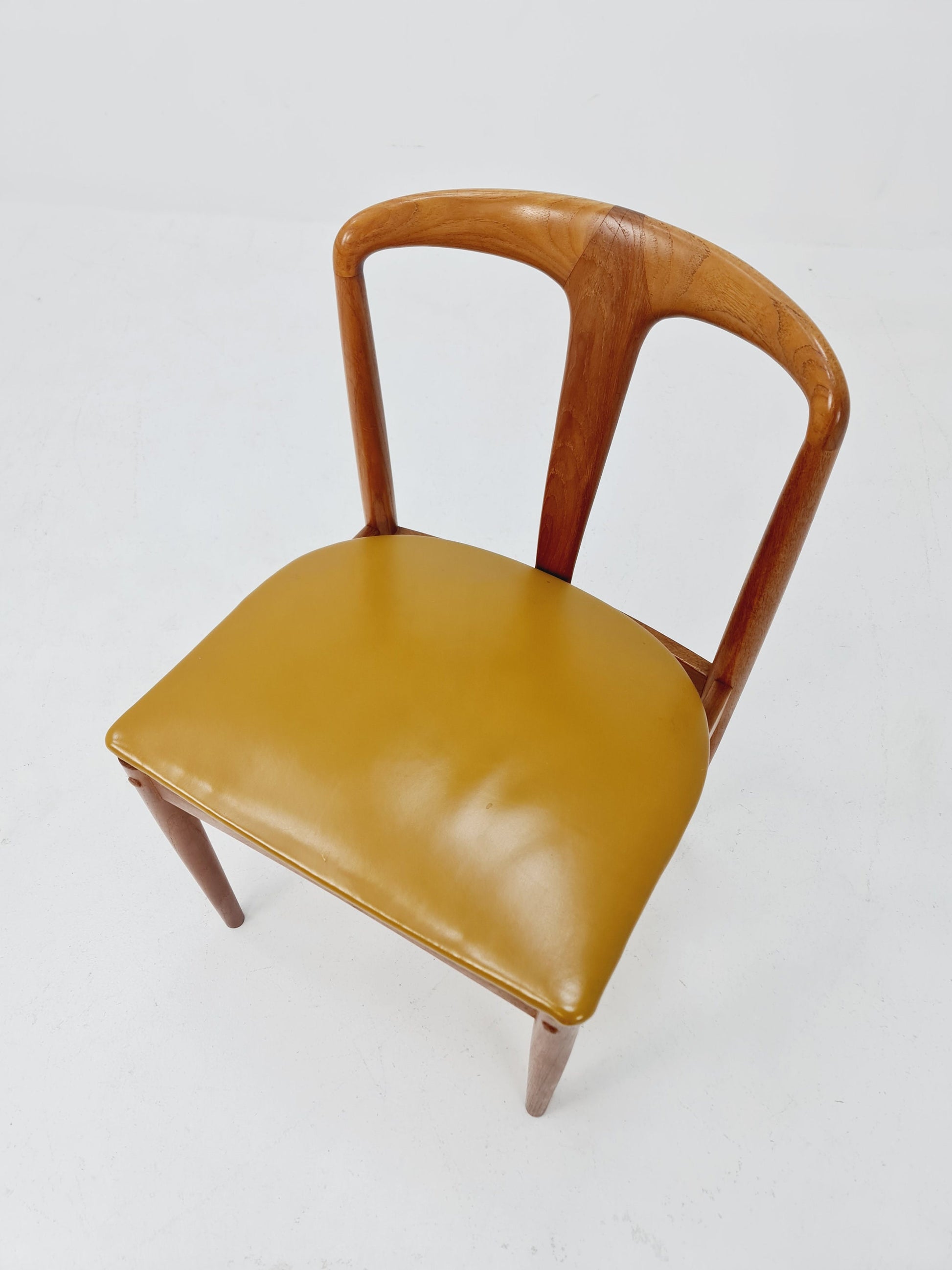 Vintage Danish teak dining chair by johannes Andersen for Uldum Mobelfabrik , 1960s,