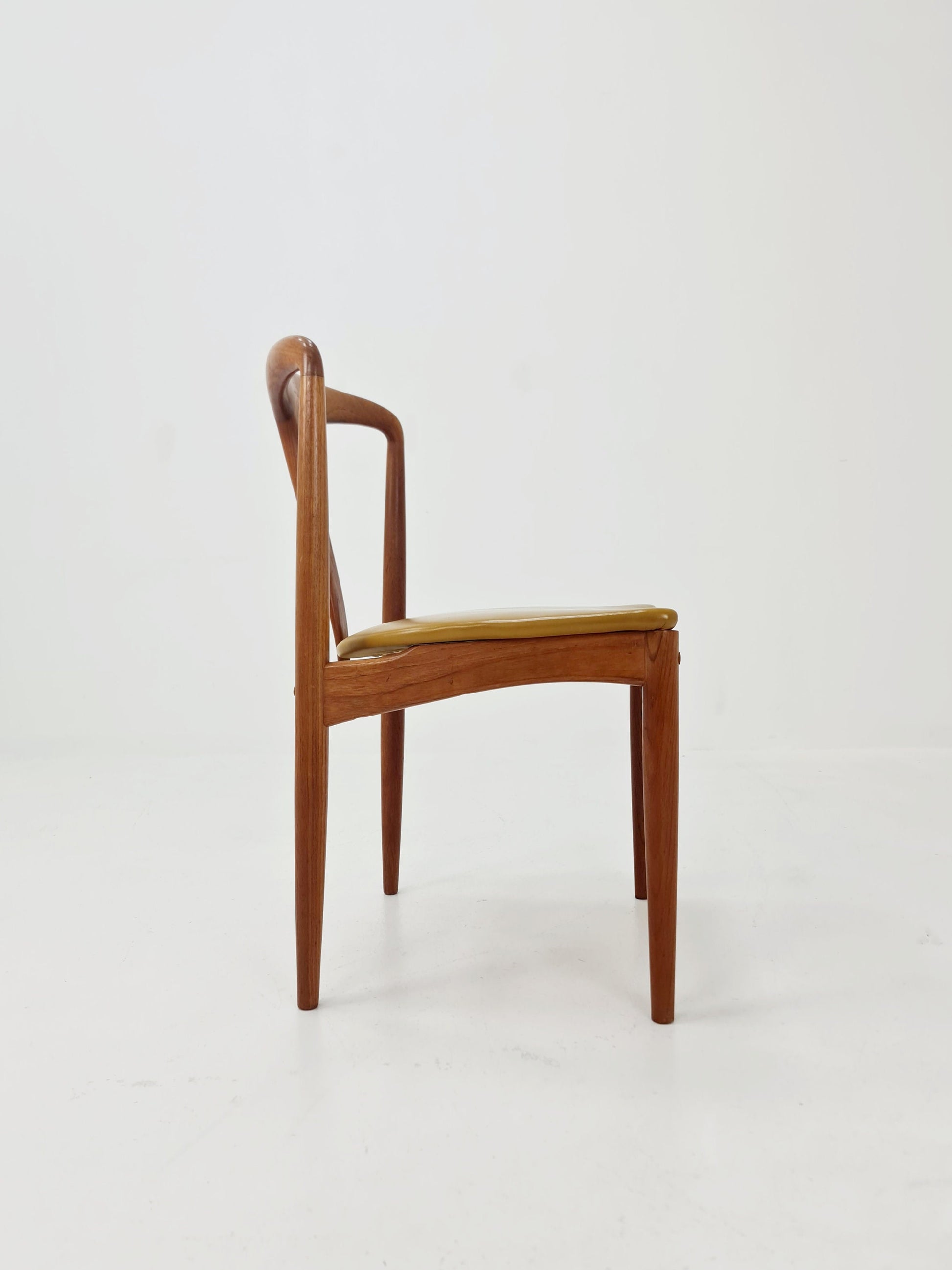 Vintage Danish teak dining chair by johannes Andersen for Uldum Mobelfabrik , 1960s,