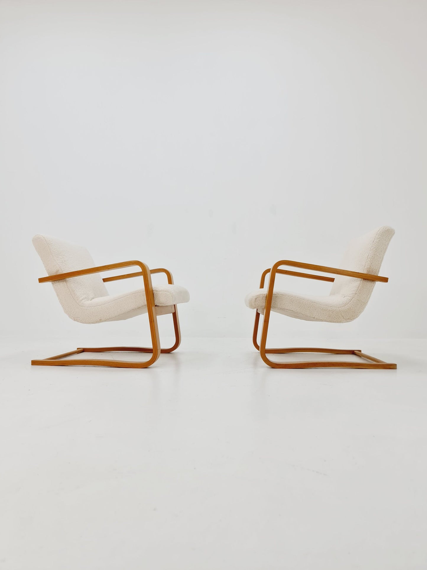 Mid-century pair of German lounge armchair, Bentwood 1960s