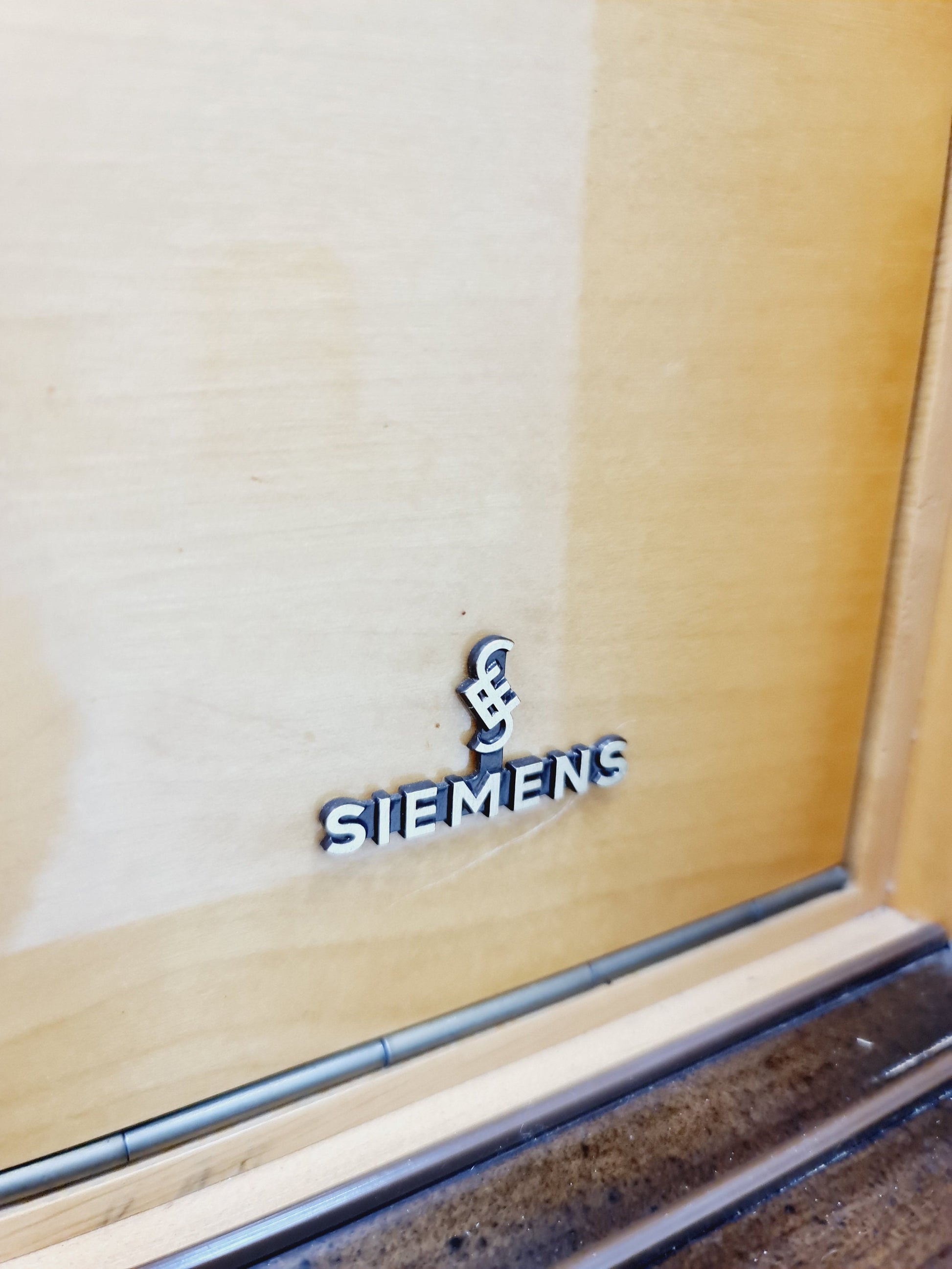 Mid Century Modern German record player, radio by Siemens , 1950s