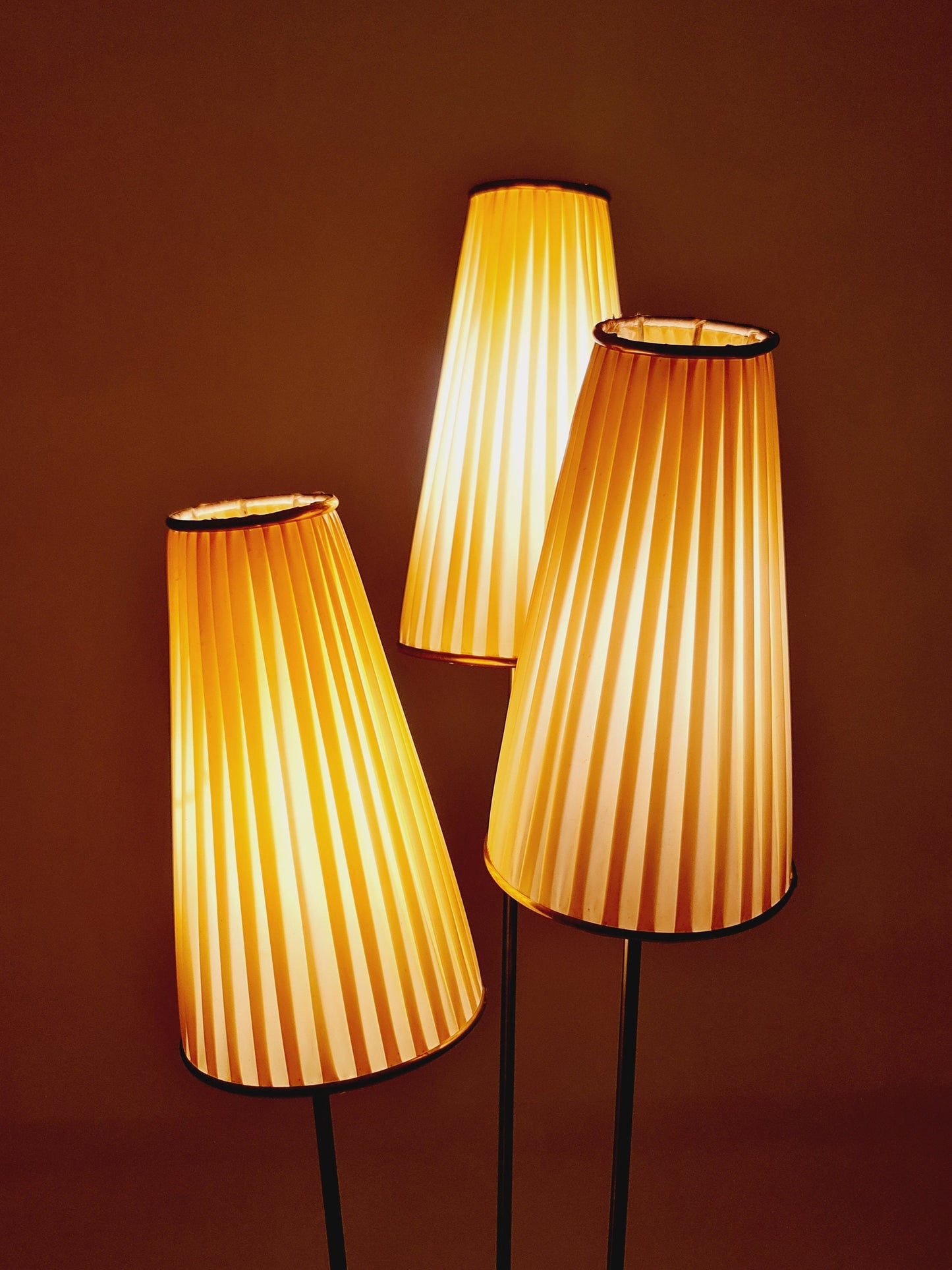 Midcentury floor Tripod Lamp German DDR , 1960s