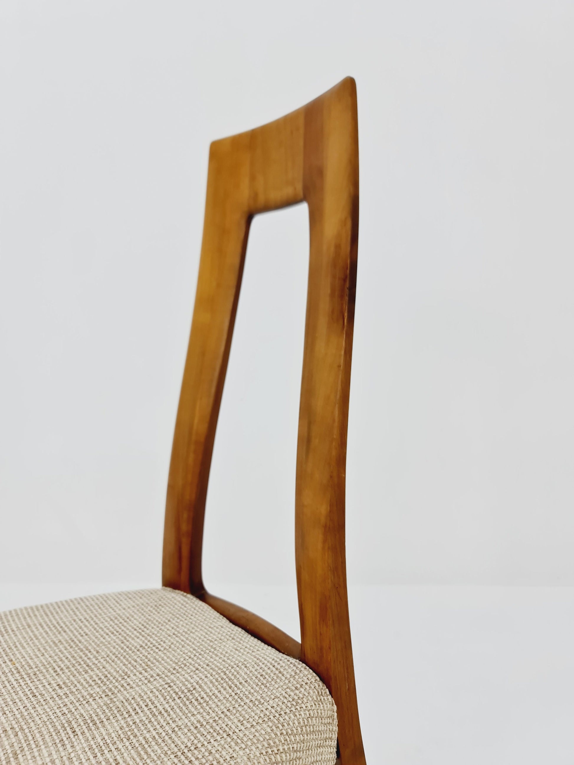 Vintage German Walnut dining/desk chair by Ernst Martin Derringer, 1960s