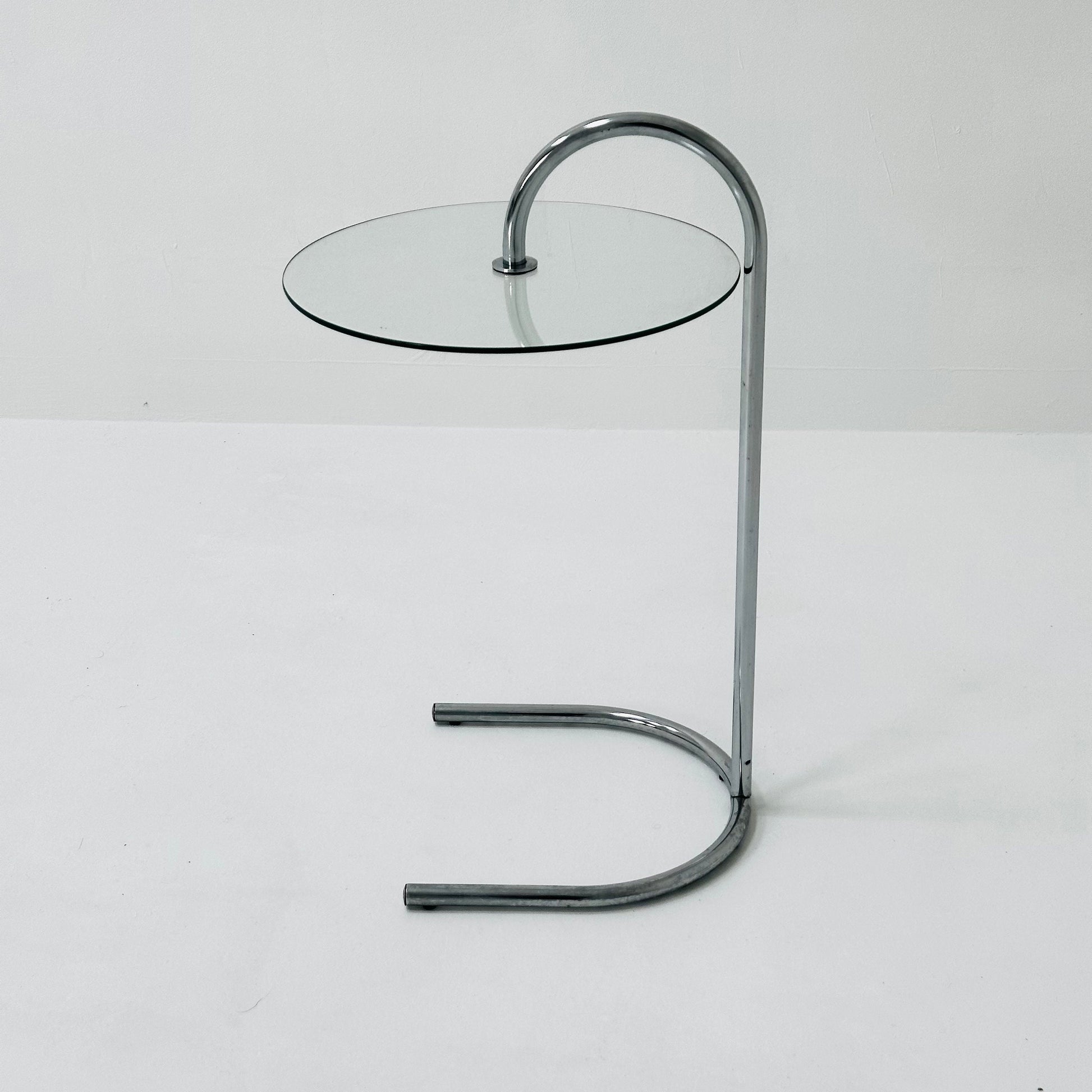 Bauhaus Vintage Ikea Ry Coffee Side Table Glass Aluminum 1980s