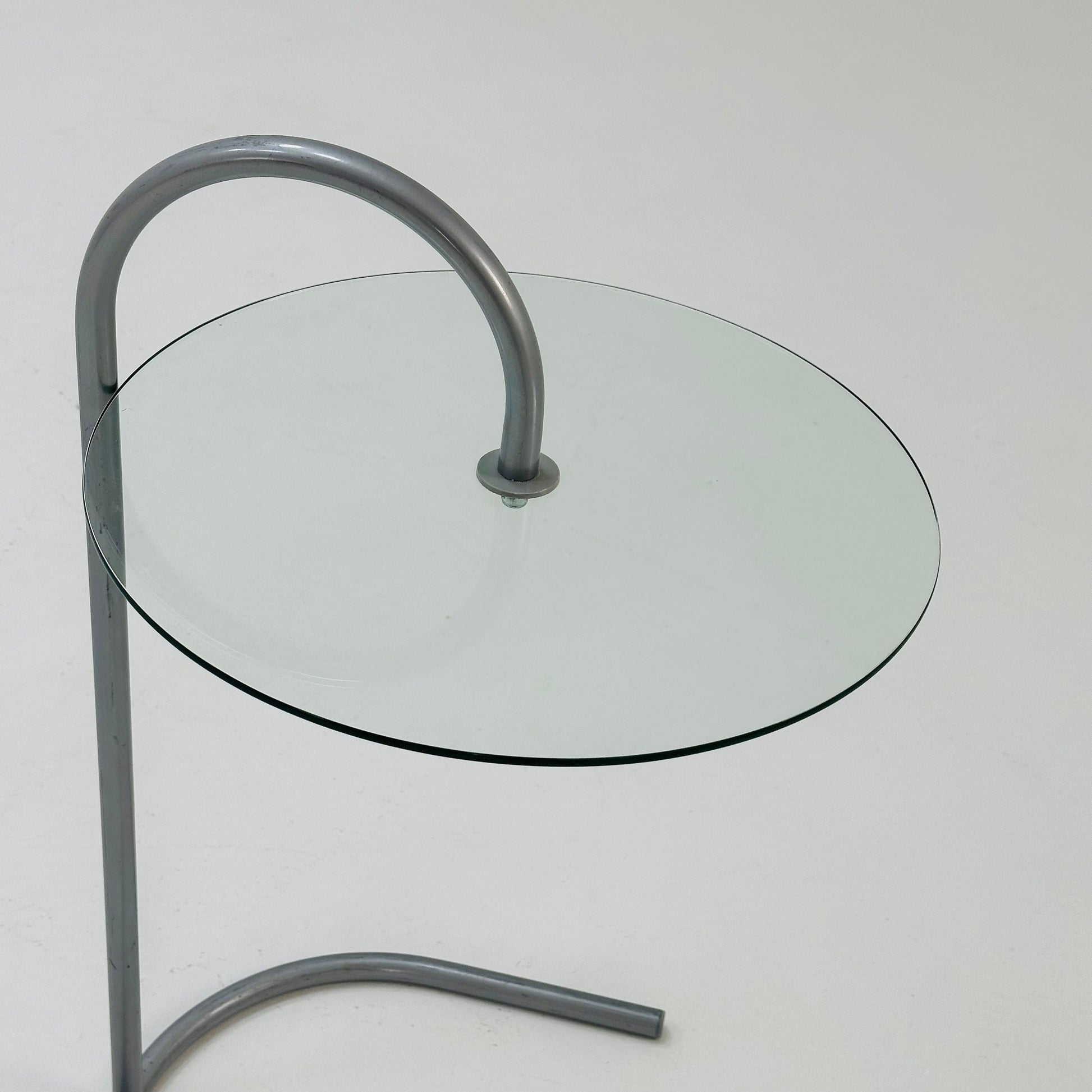 Set of 2 Rare Vintage Ikea Ry Coffee Side Table Glass Aluminum Light Weight.