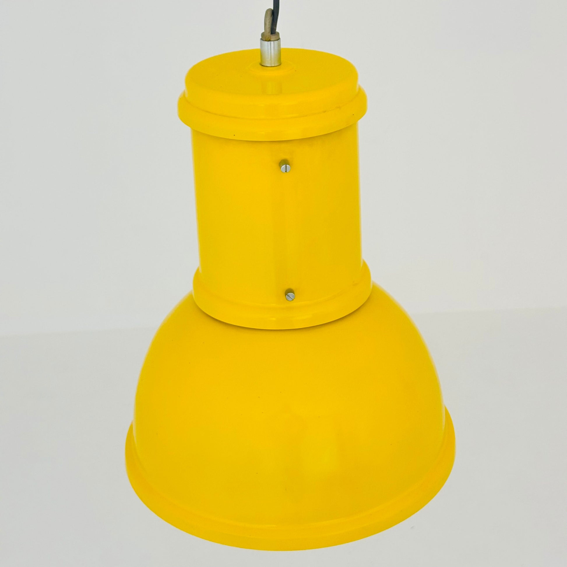 1 of 15 Bauhaus industrial Fontana Arte-metal Ceiling lamp, Italy 1970s