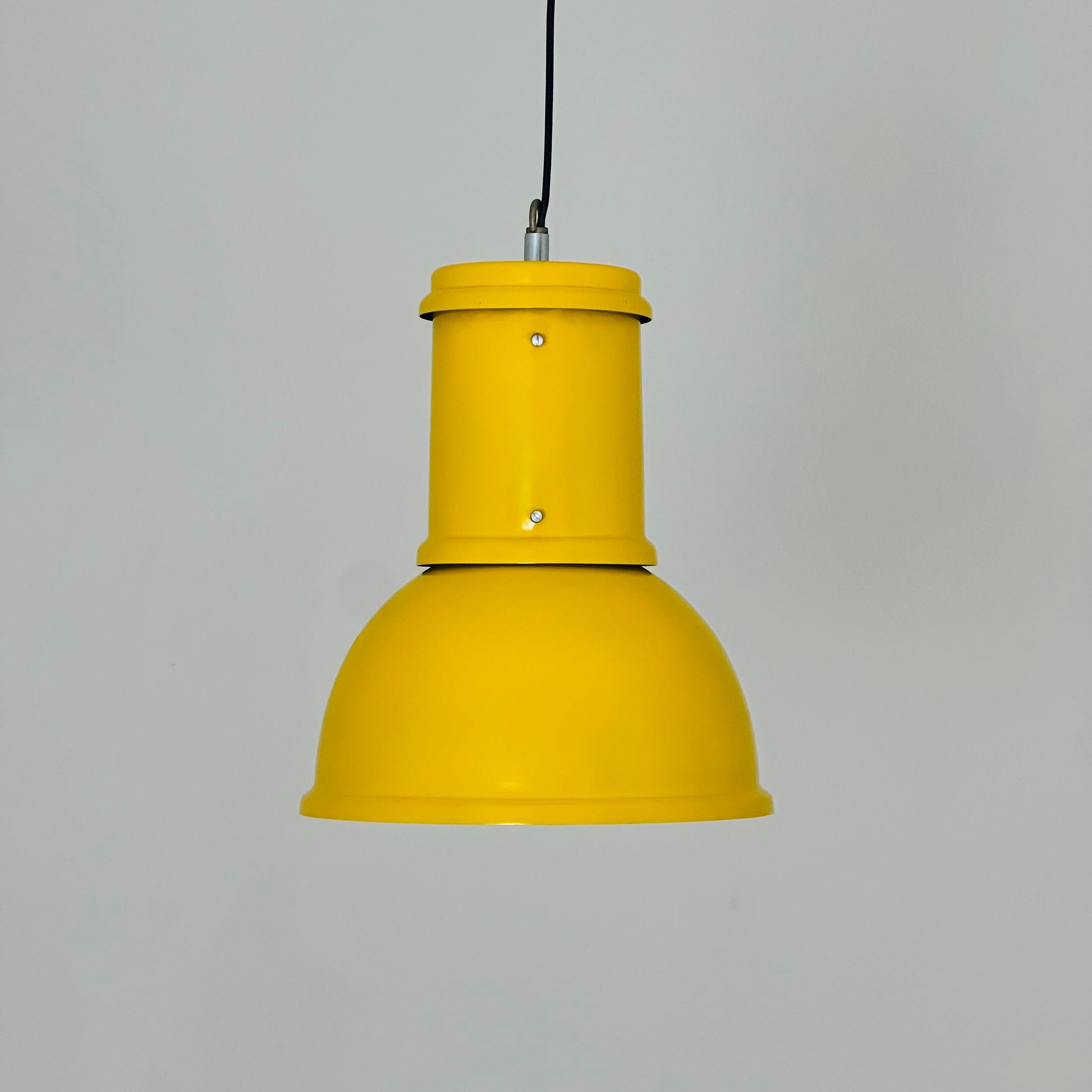 1 of 15 Bauhaus industrial Fontana Arte-metal Ceiling lamp, Italy 1970s