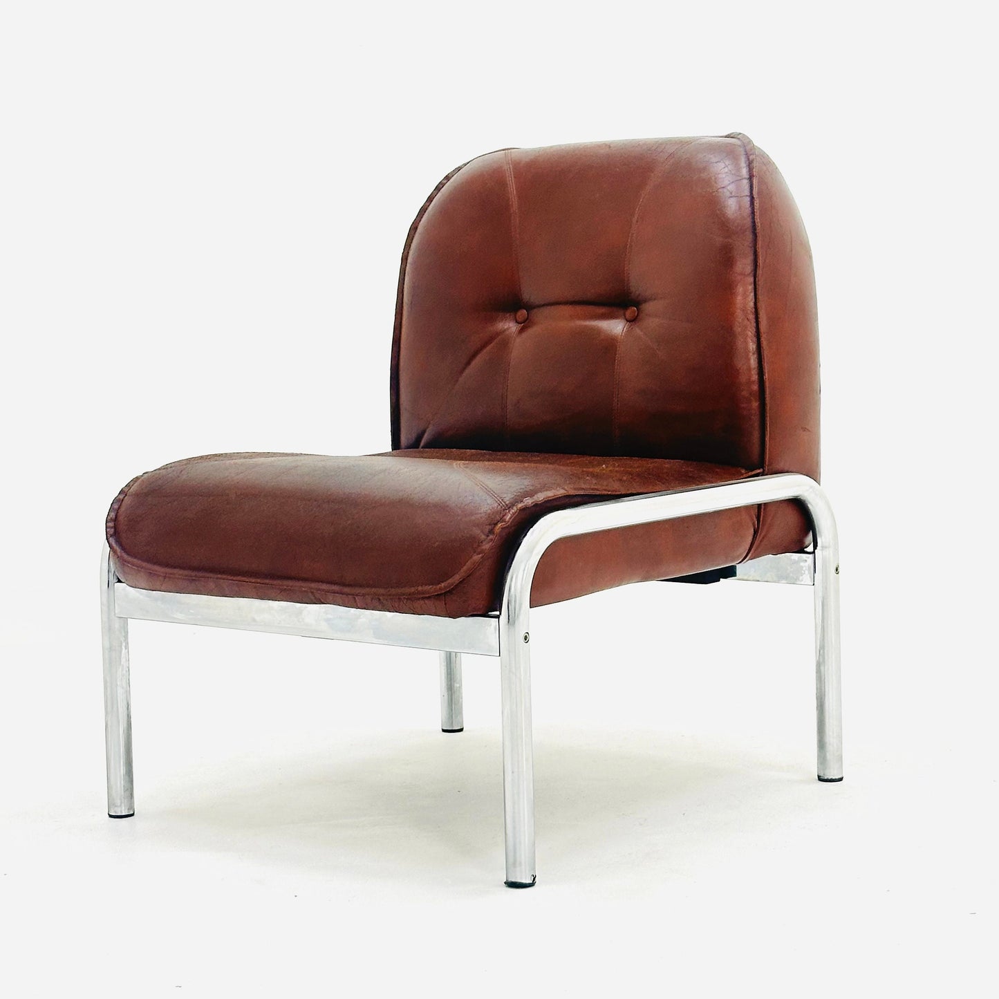 Mid century original vintage Girsberger Eurochair design lounge chair , Switzerland 1980s.