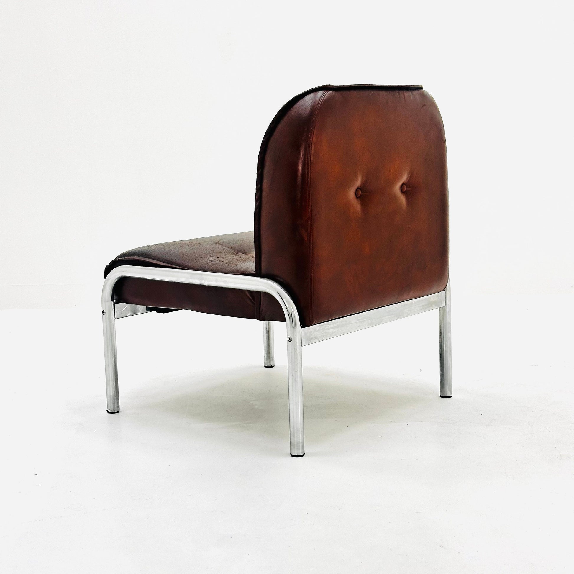 Mid century original vintage Girsberger Eurochair design lounge chair , Switzerland 1980s.