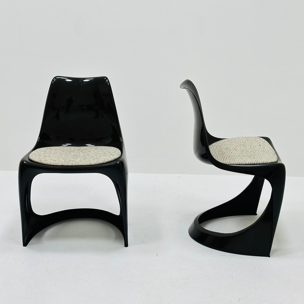 Set of 4 Space Age dining chair designed by Steen Ostergaard for Paul Cadovious model 291 Denmark 1970s