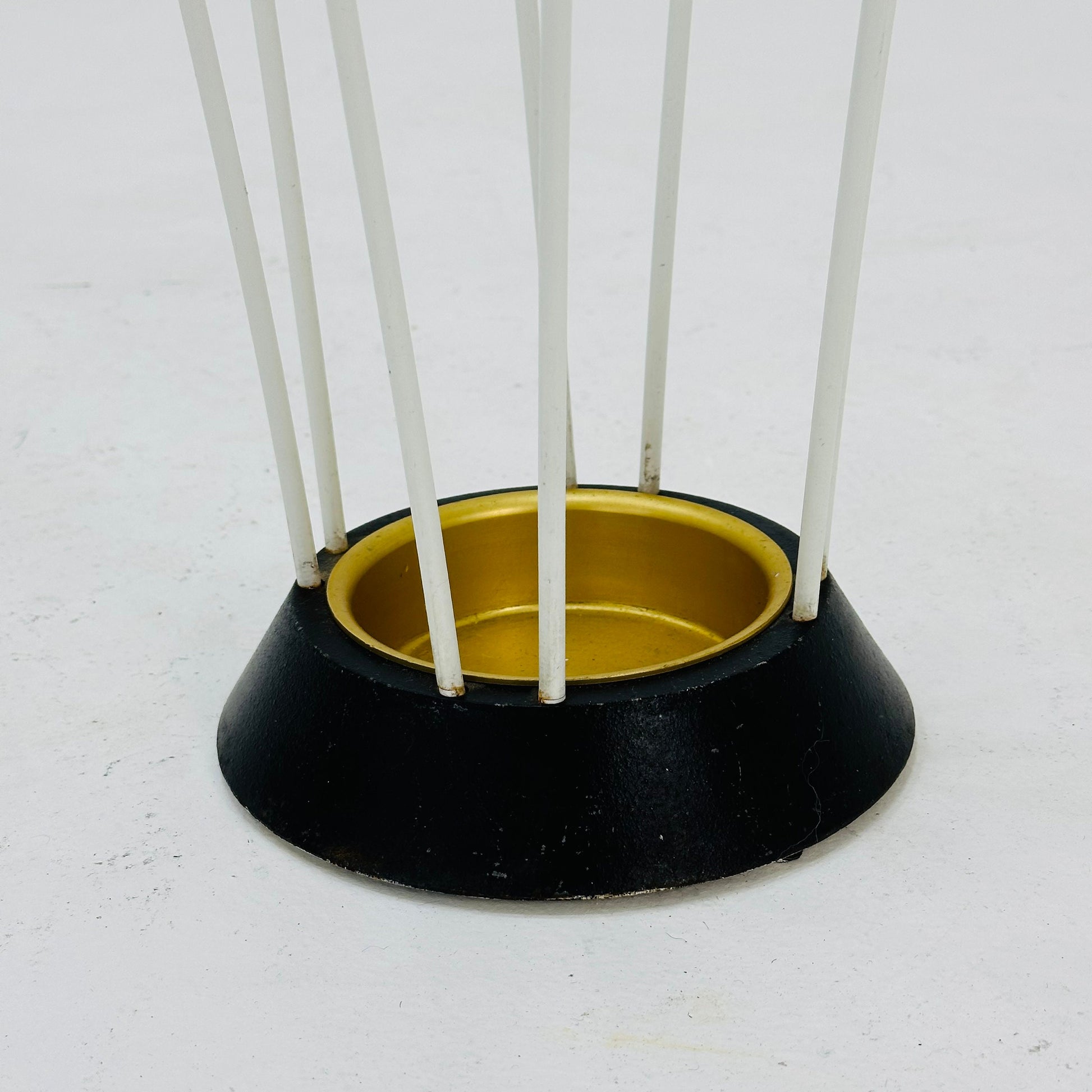 Mid century metal and brass umbrella stand, Germany, 1960s