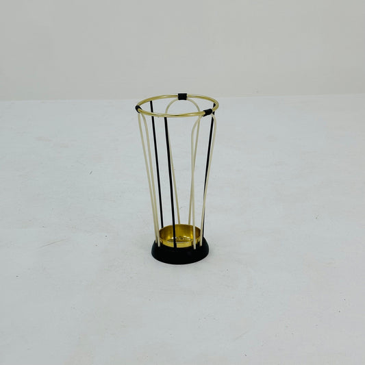 Mid century metal and brass umbrella stand, Germany, 1960s