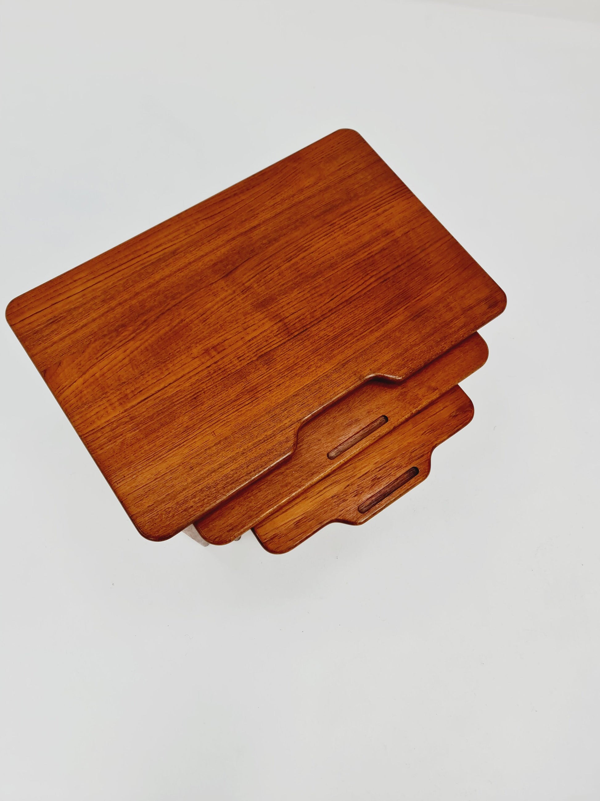 Midcentury Danish teak Nesting Tables by Kurt Ostervig for Janson Möber , 1960s