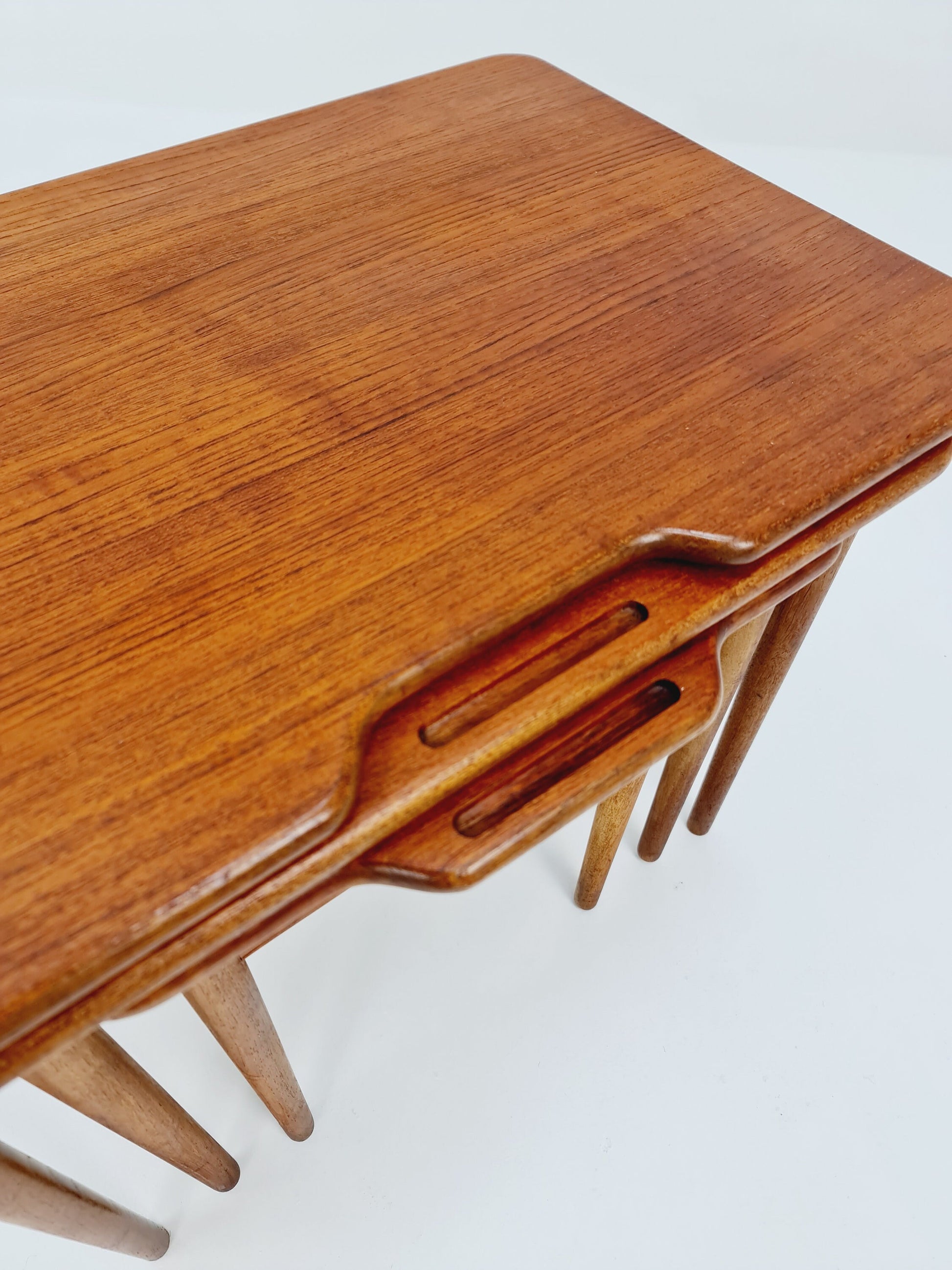 Midcentury Danish teak Nesting Tables by Kurt Ostervig for Janson Möber , 1960s
