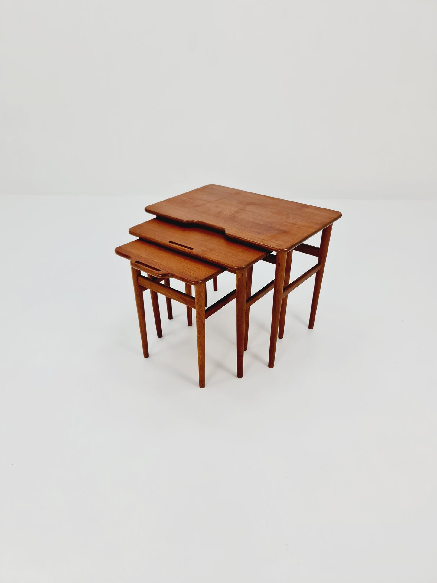 Midcentury Danish teak Nesting Tables by Kurt Ostervig for Janson Möber , 1960s