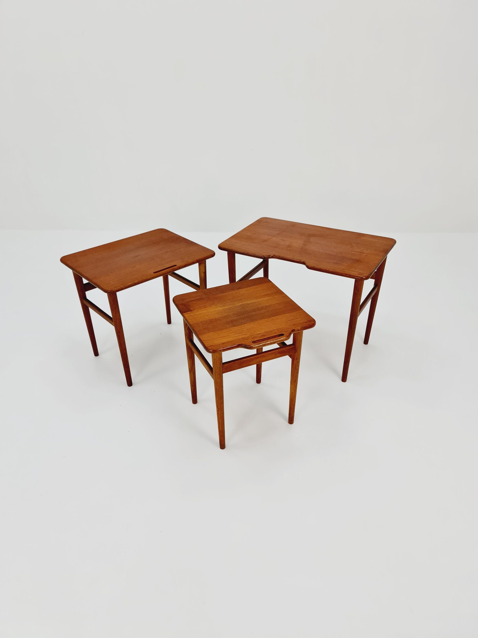 Midcentury Danish teak Nesting Tables by Kurt Ostervig for Janson Möber , 1960s