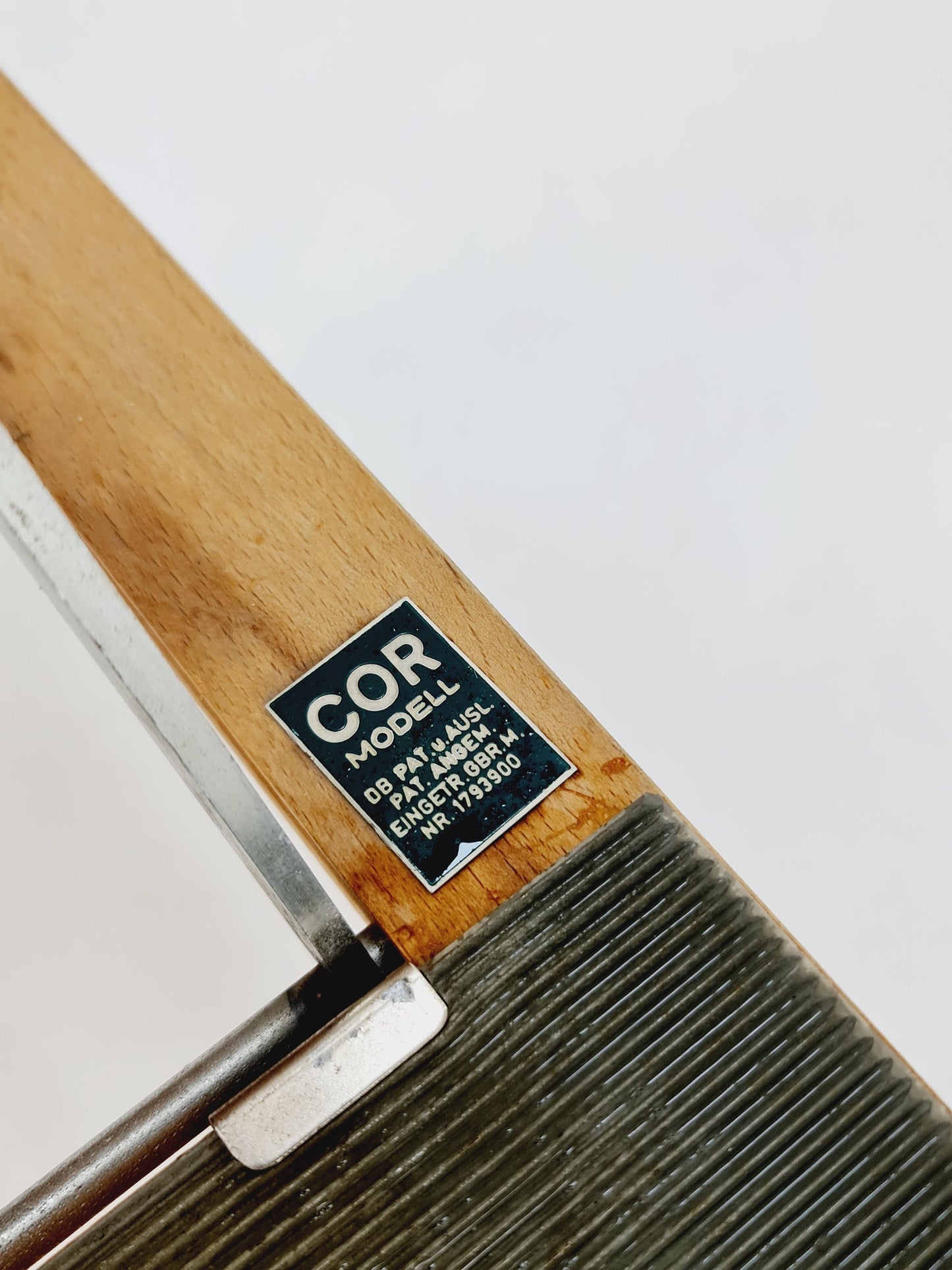 Mid century modern German footstool with extension ladder from the 50s By Cor