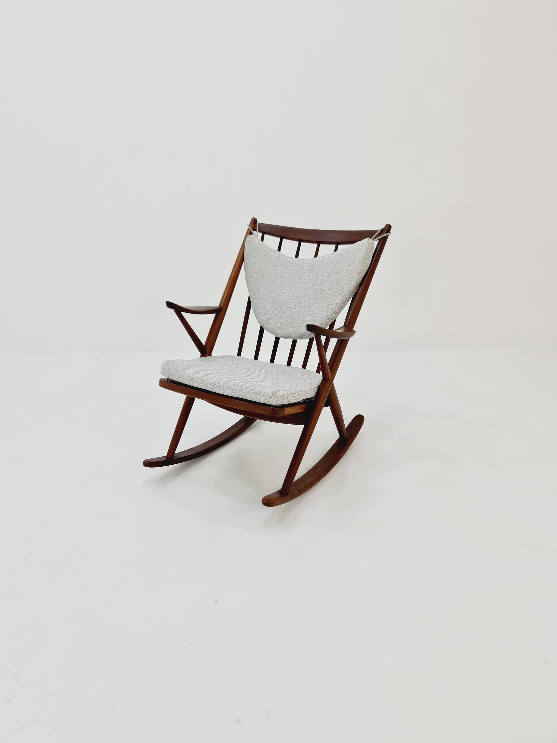 Danish teak Rocking Chair by Frank Reenskaug for Bramin, 1960s