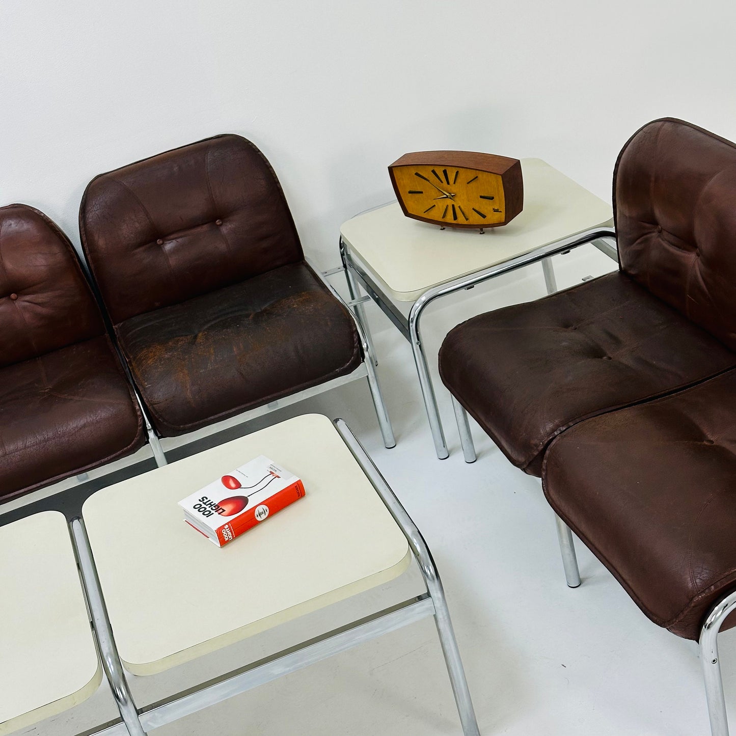 Mid century original vintage Girsberger Eurochair design seating group , Switzerland 1980s