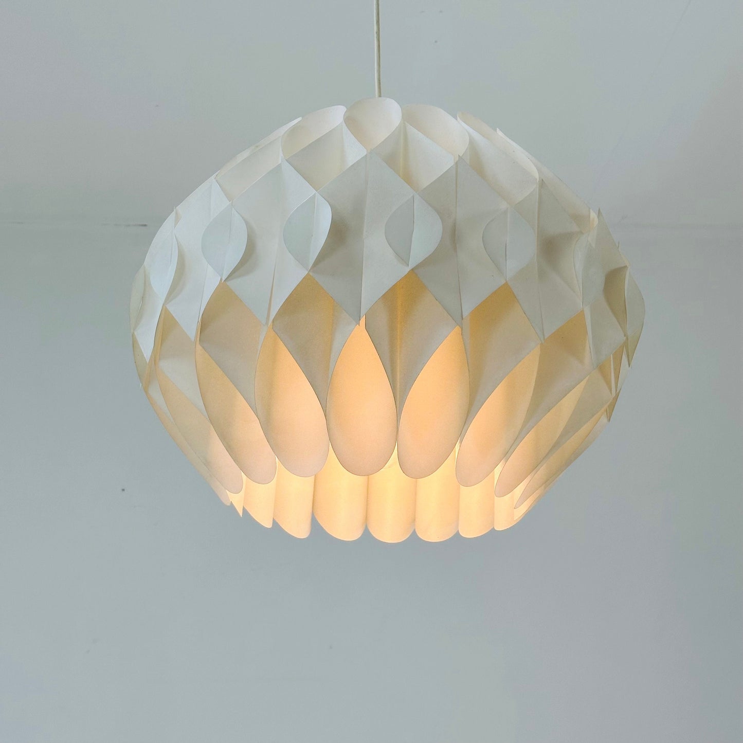 Butterfly pendant lamp, designed in 1968 by the Danish designer Lars Schiøler for Hoyrup Denmark