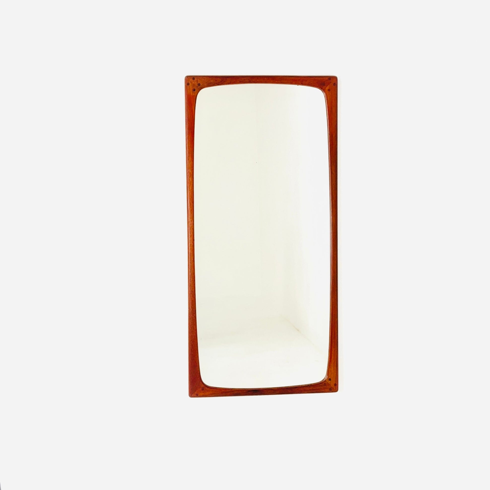 Teak Danish mid-century Modern wall-mounted mirror, 1960s