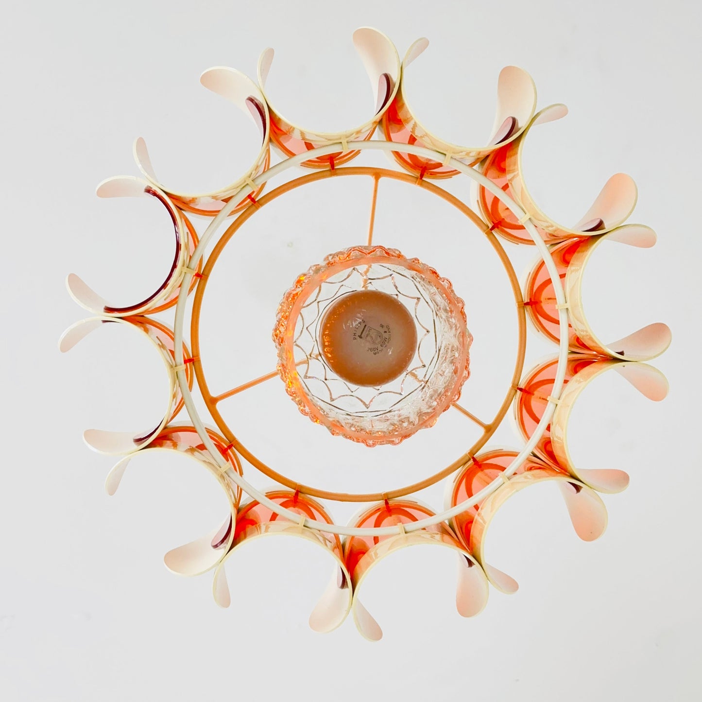 Space age pendant lamp by Thorsten Orrlings design for Markaryd. 1980s