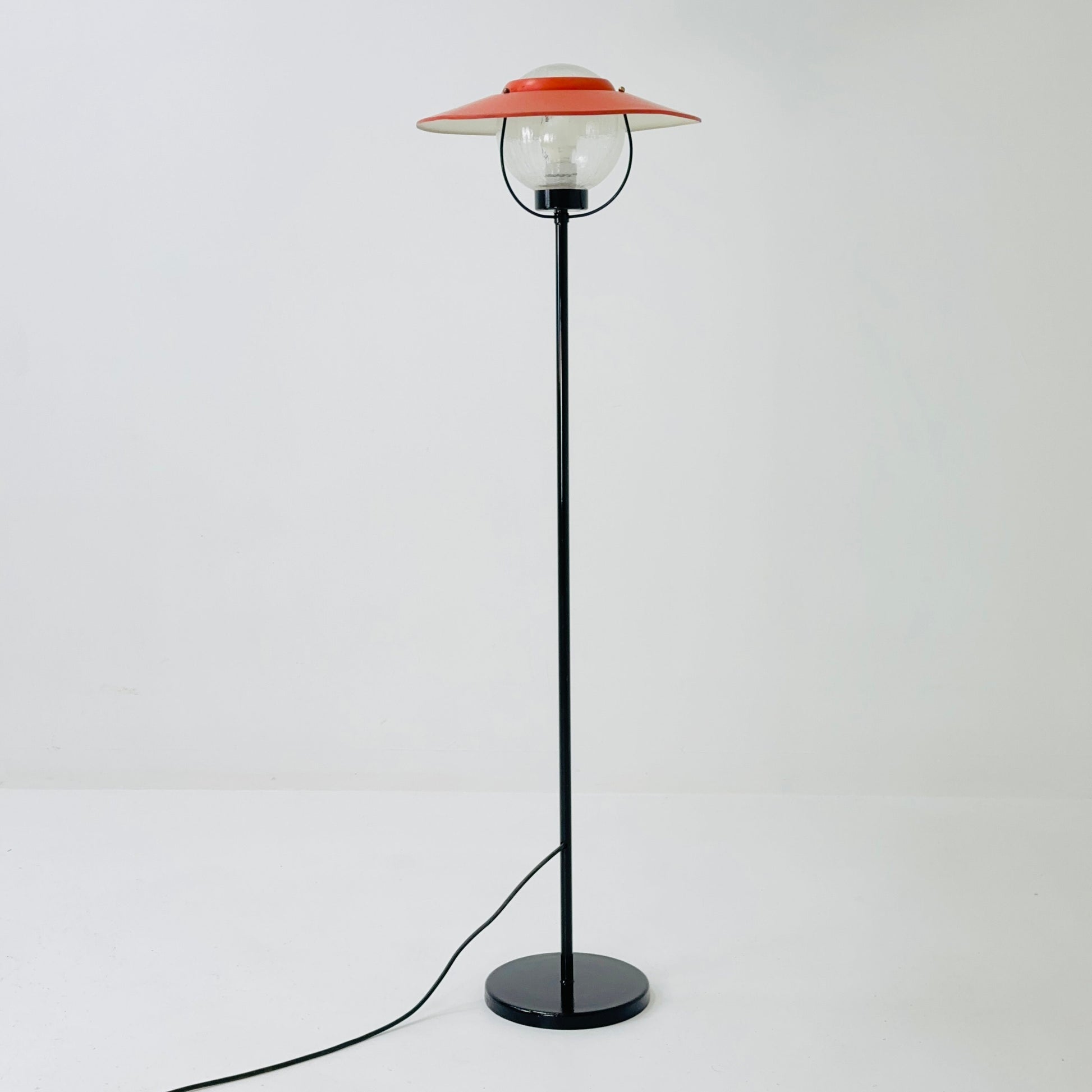 Mid century mashrom industrial floor lamp 1980s Germany
